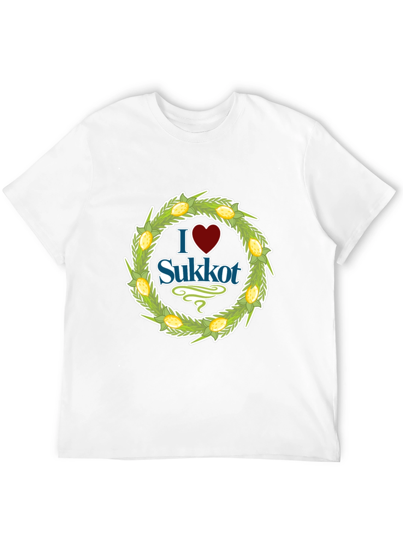 I Heart Sukkot Black Graphic Tee