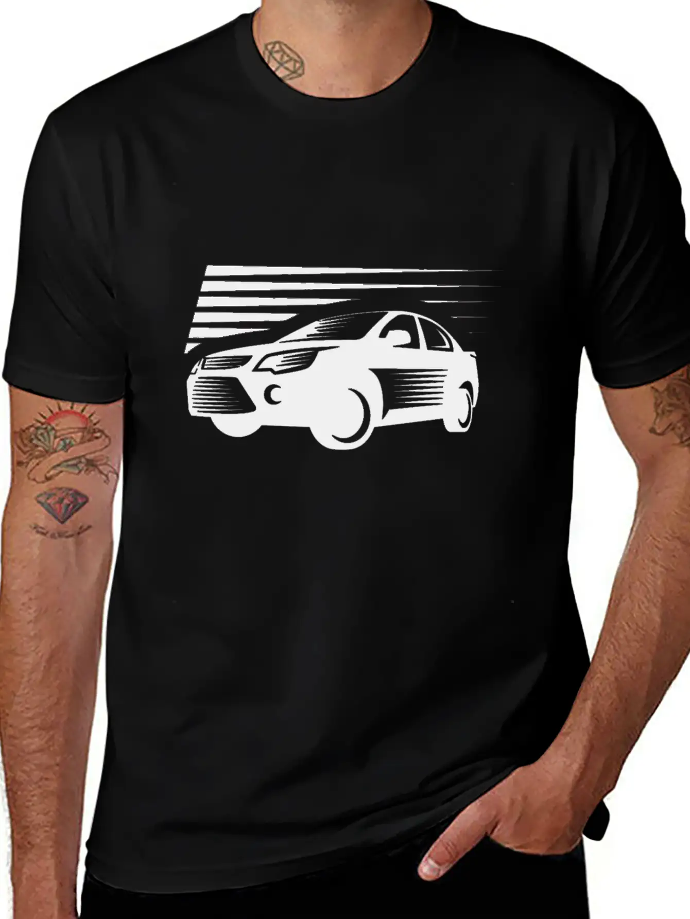 Modern Car Unisex Casual T-Shirt – Clean Design For Daily Comfort