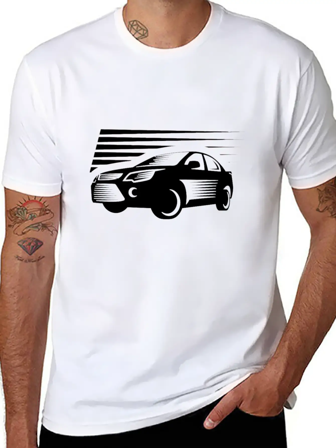 Modern Car Unisex Casual T-Shirt – Clean Design For Daily Comfort