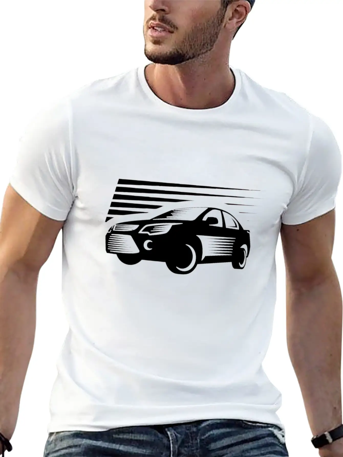 Modern Car Unisex Casual T-Shirt – Clean Design For Daily Comfort