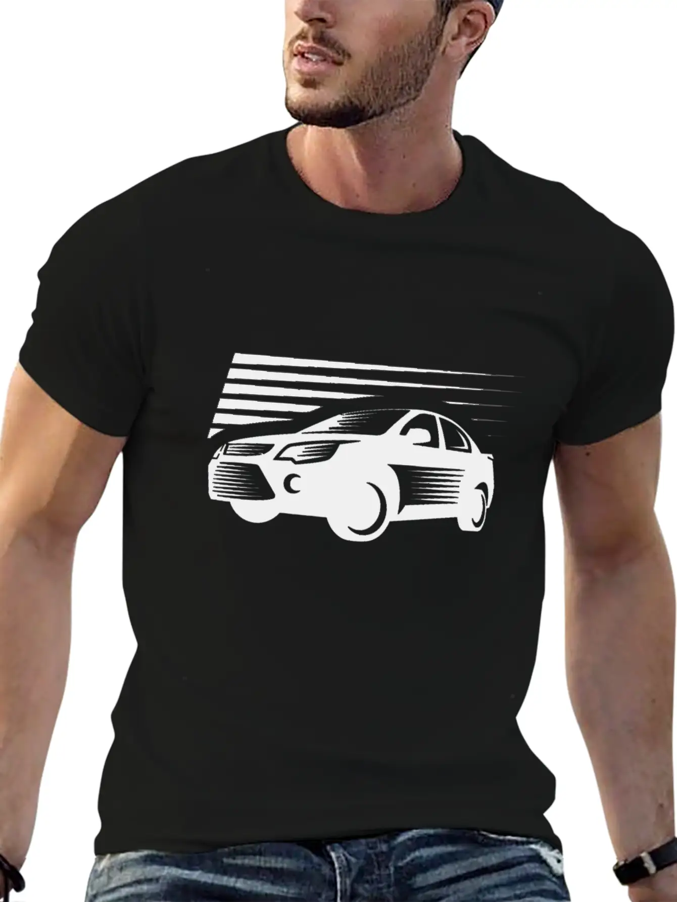 Modern Car Unisex Casual T-Shirt – Clean Design For Daily Comfort