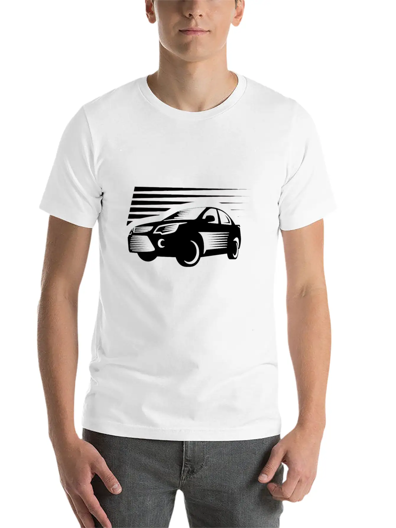 Modern Car Unisex Casual T-Shirt – Clean Design For Daily Comfort