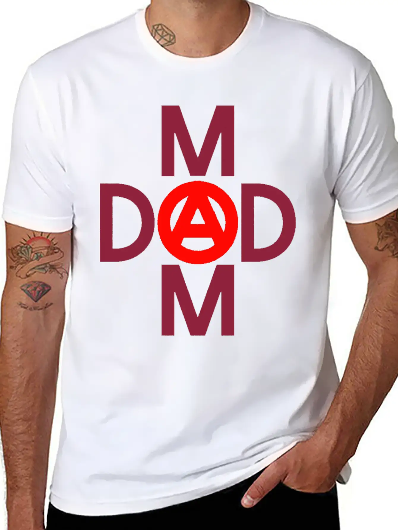 Mom Dad Title Of Creativity Calligraphy Text Arts Unisex Casual T-Shirt – Clean Design For Daily Comfort