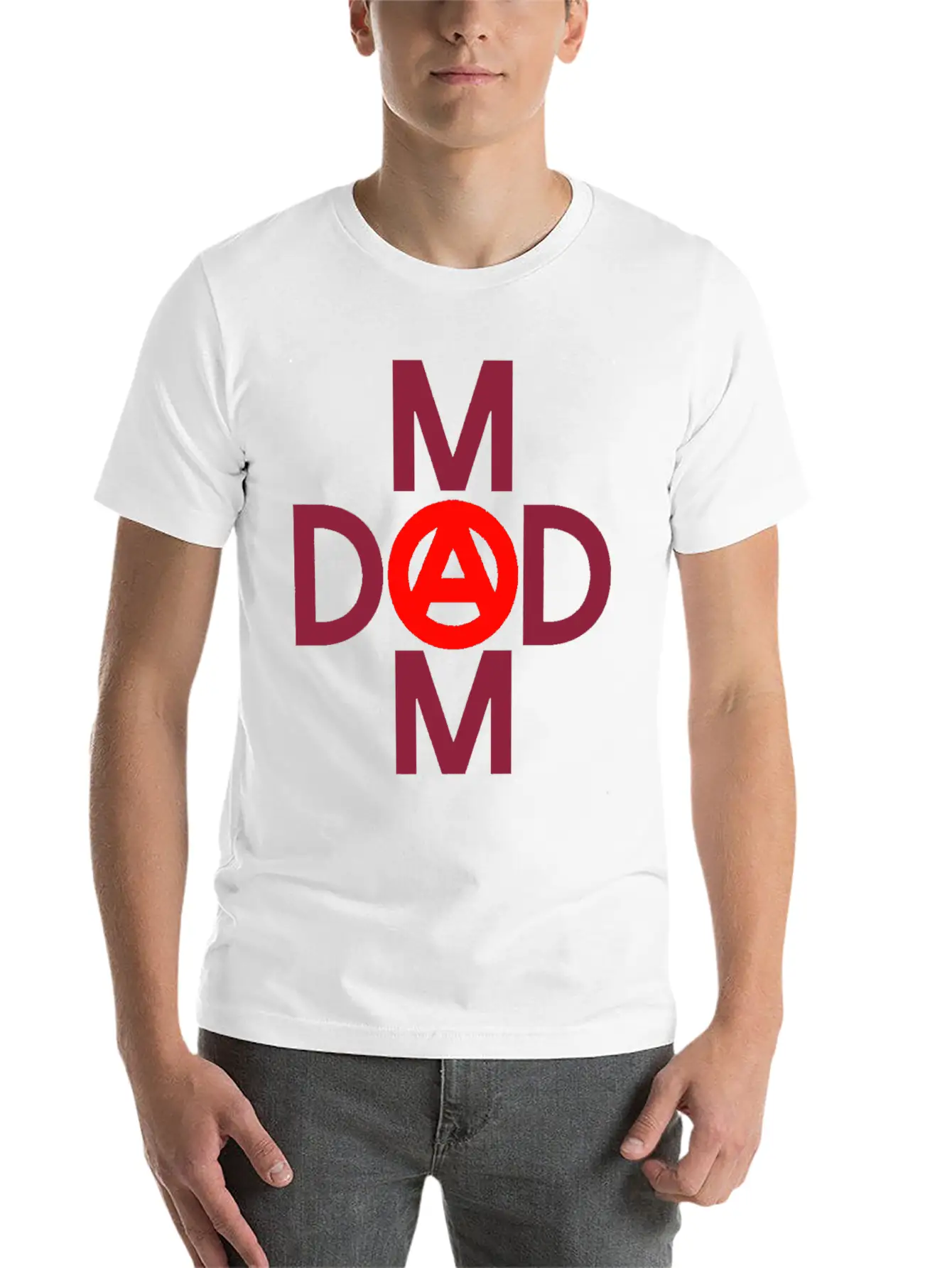 Mom Dad Title Of Creativity Calligraphy Text Arts Unisex Casual T-Shirt – Clean Design For Daily Comfort
