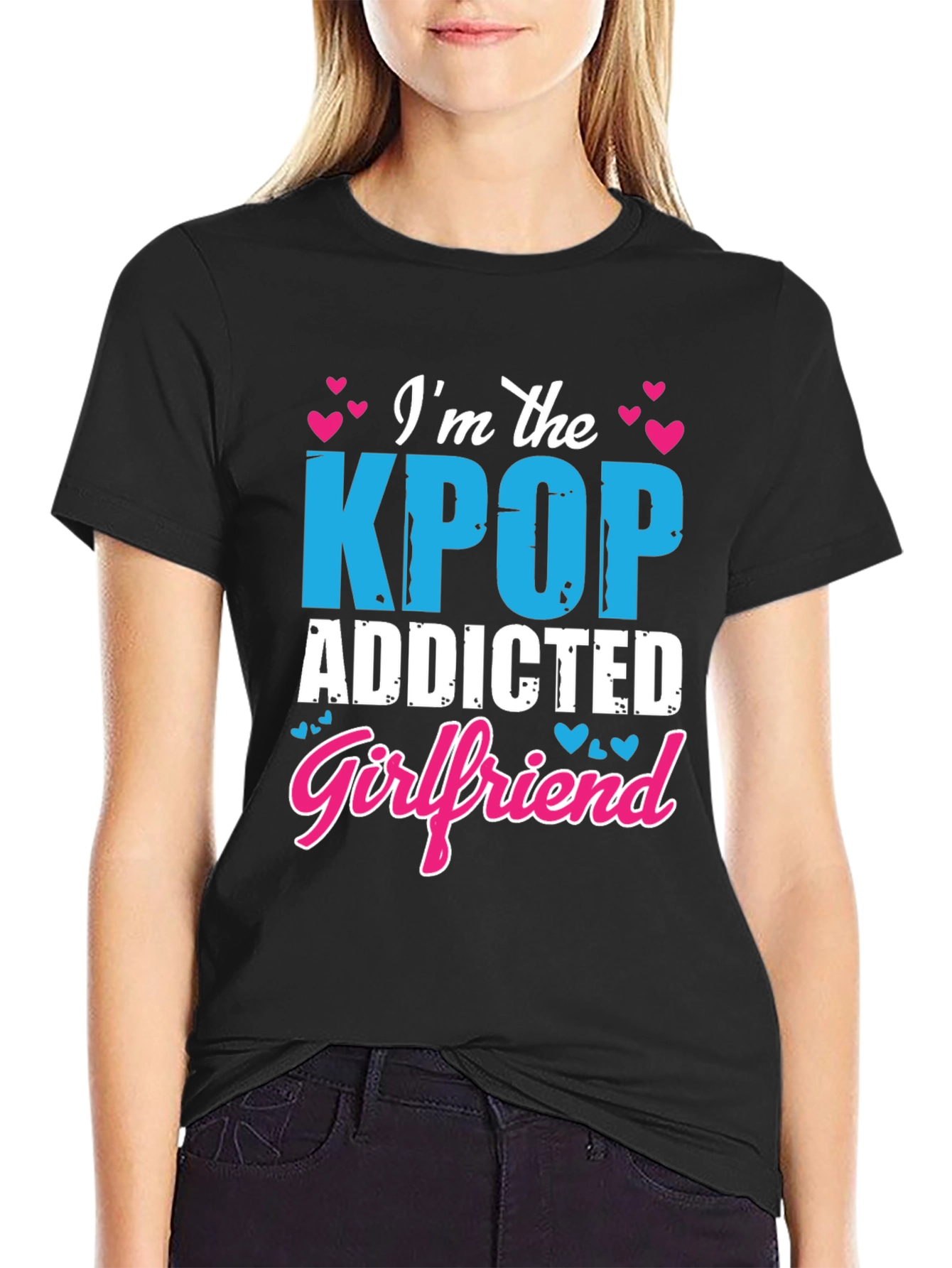 Kpop Addicted Girlfriend Graphic Tee