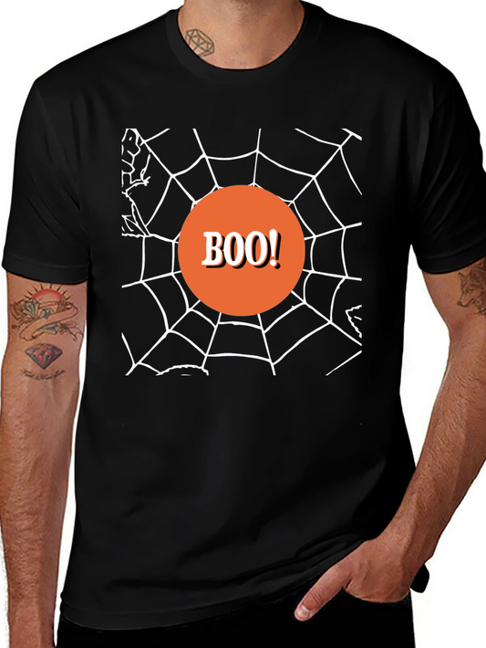 Boo! Halloween Spiderweb T-Shirt