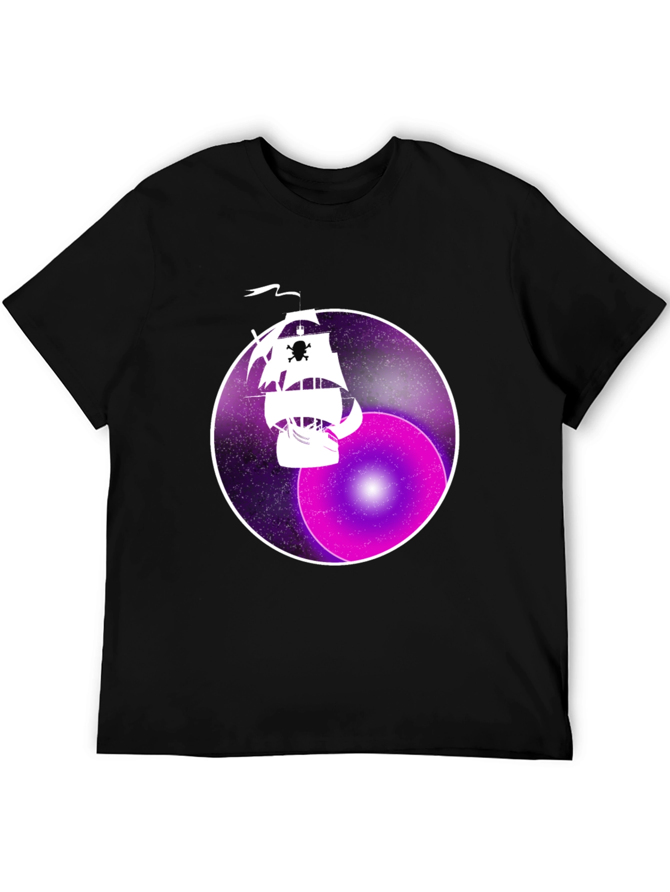 Space Pirate Ship Graphic T-Shirt