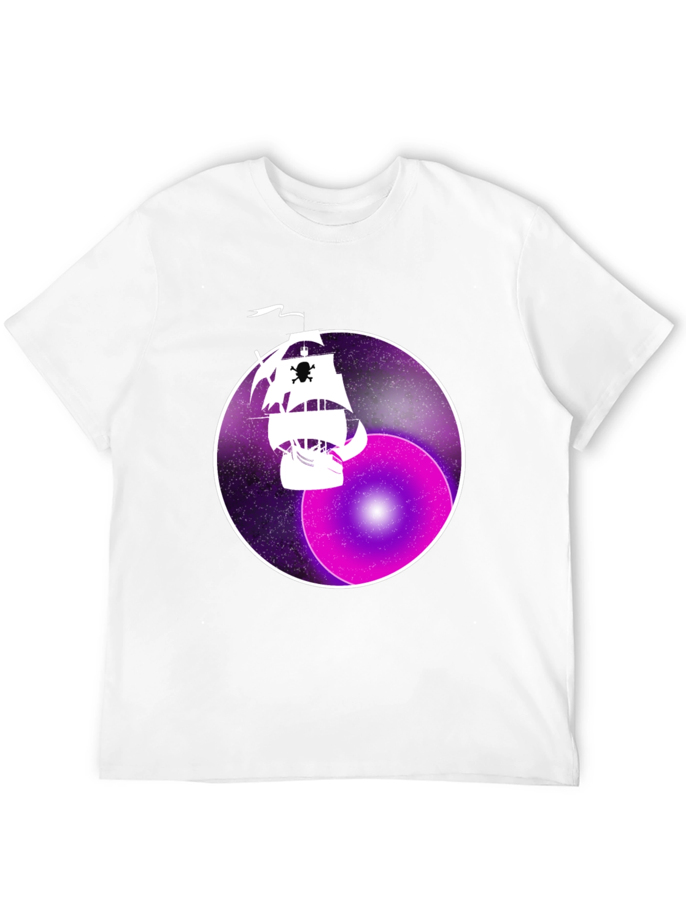 Space Pirate Ship Graphic T-Shirt