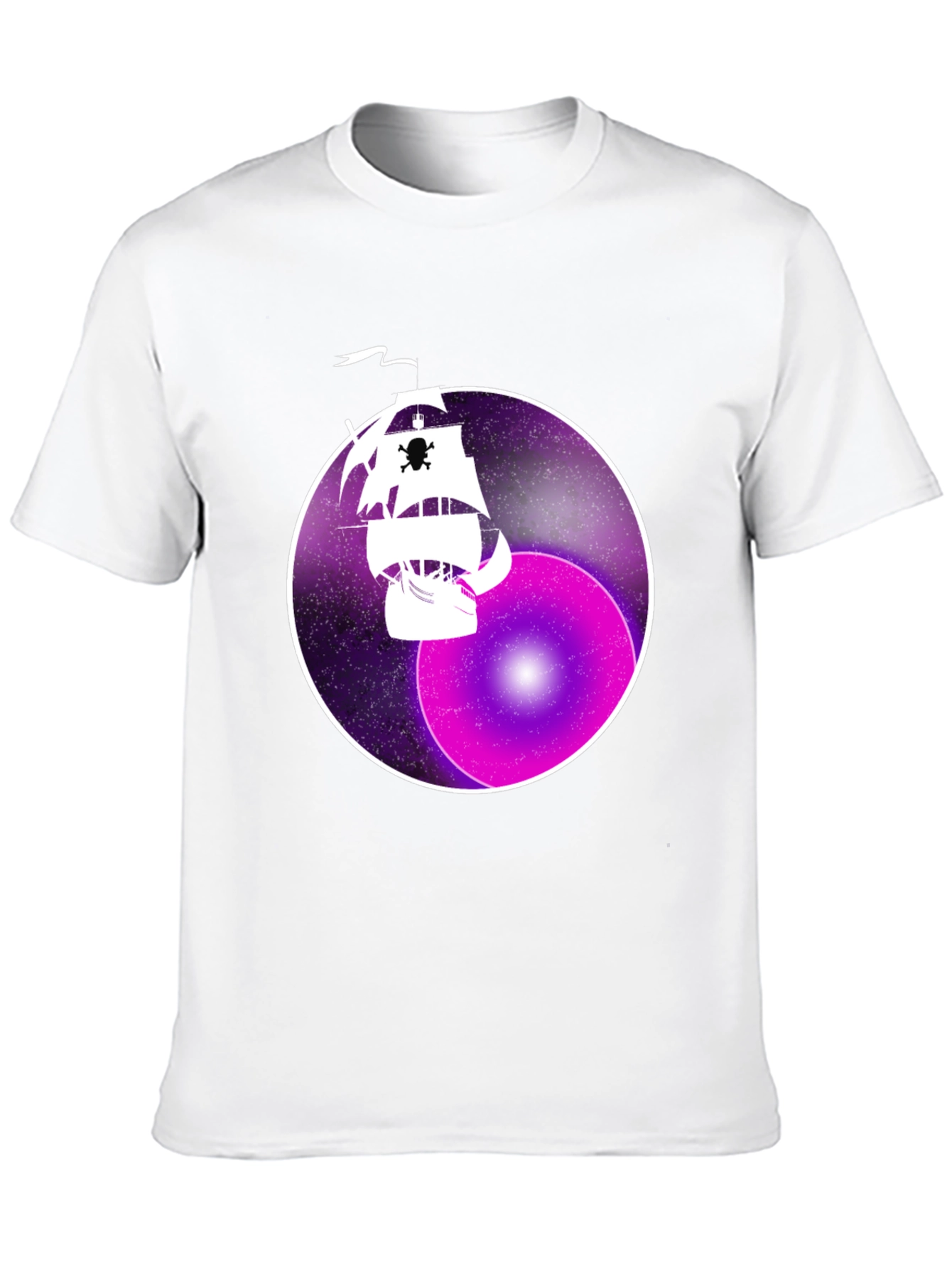 Space Pirate Ship Graphic T-Shirt