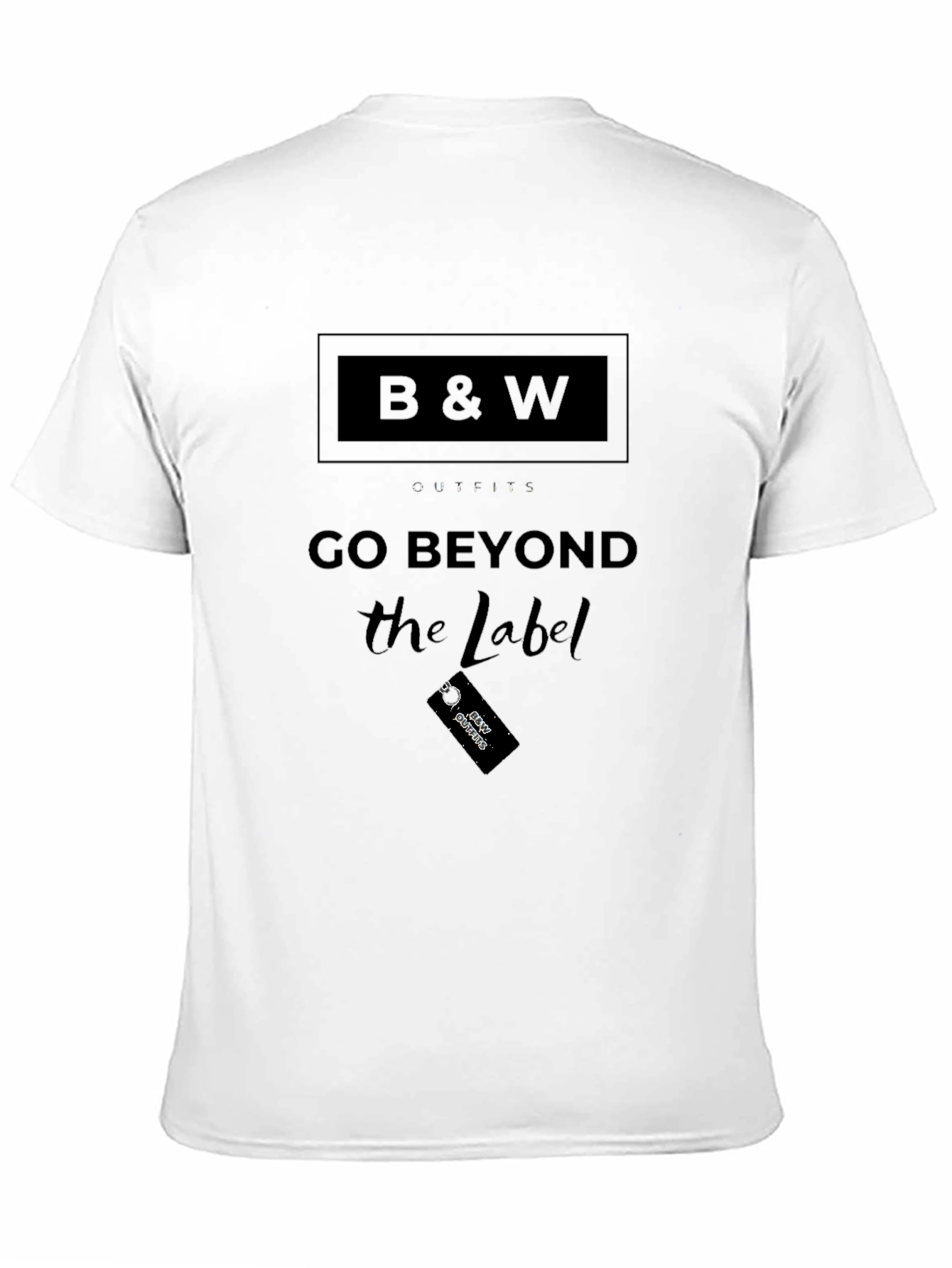B & W Go Beyond the Label Black T-Shirt