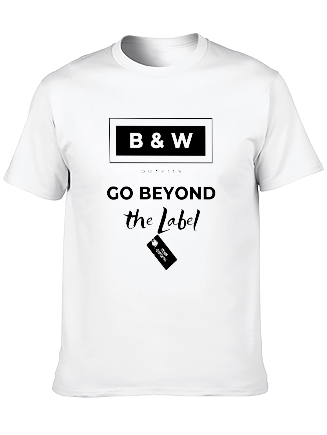 B & W Go Beyond the Label Black T-Shirt