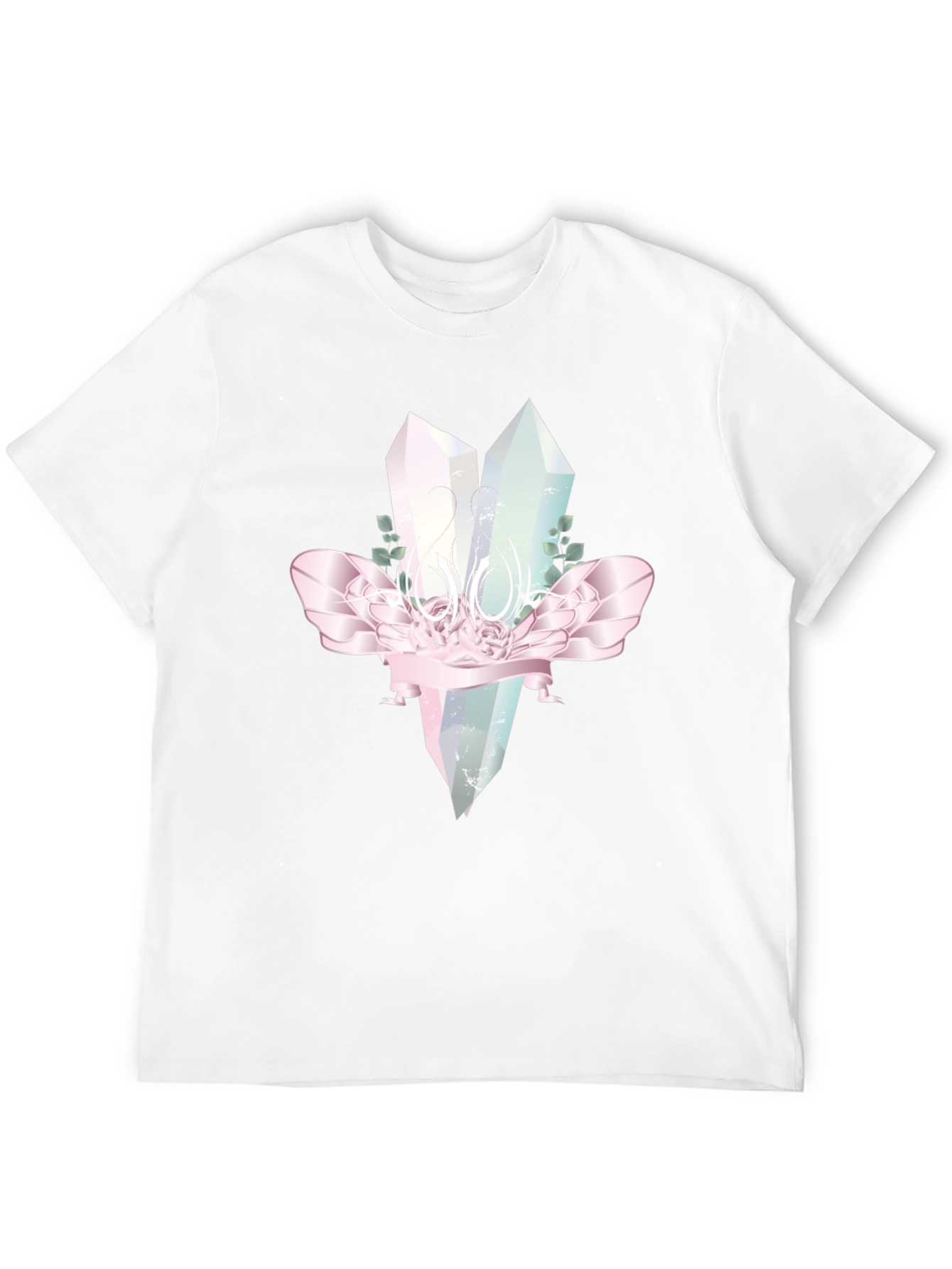 Crystal Gemstone Graphic Tee - Black