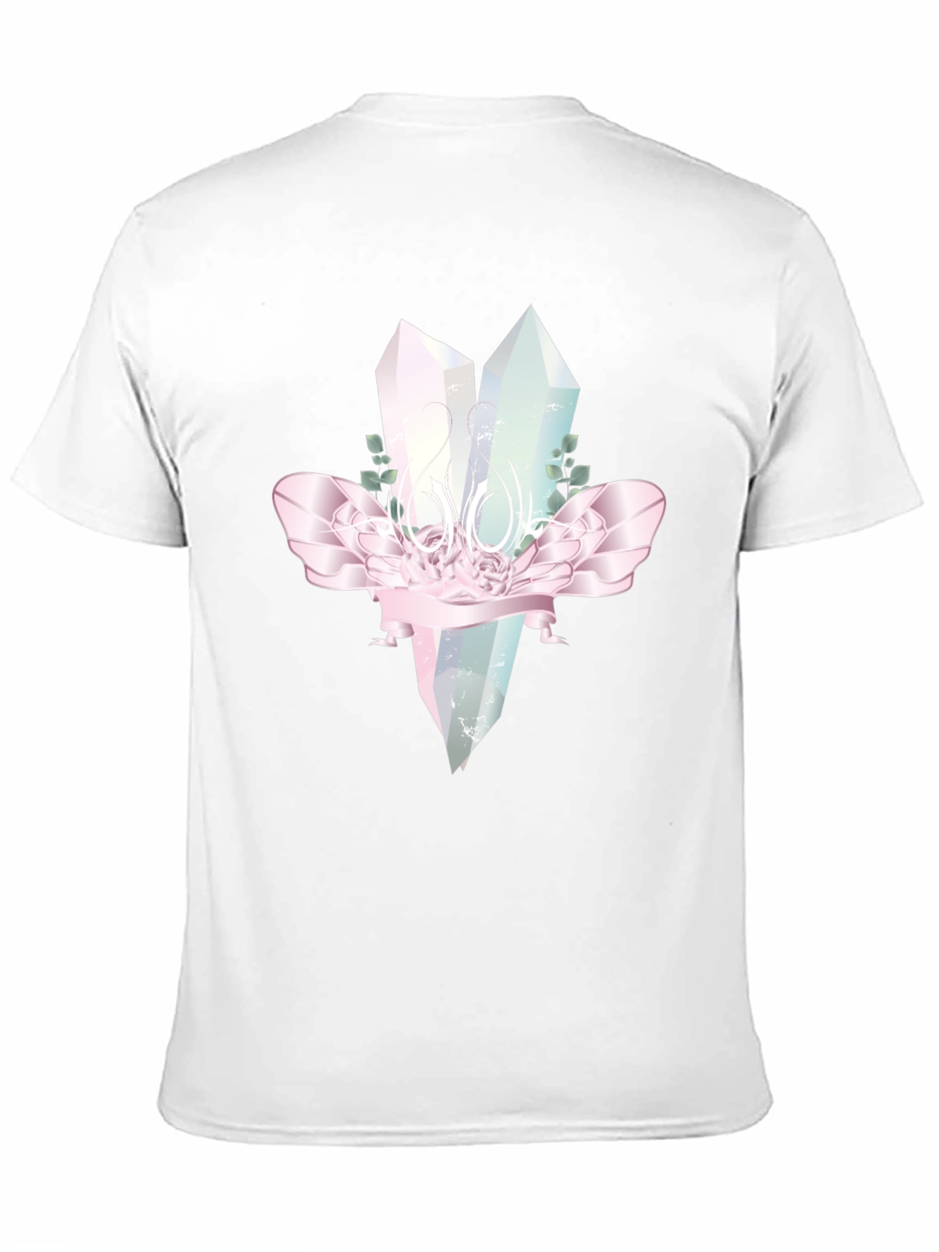 Crystal Gemstone Graphic Tee - Black