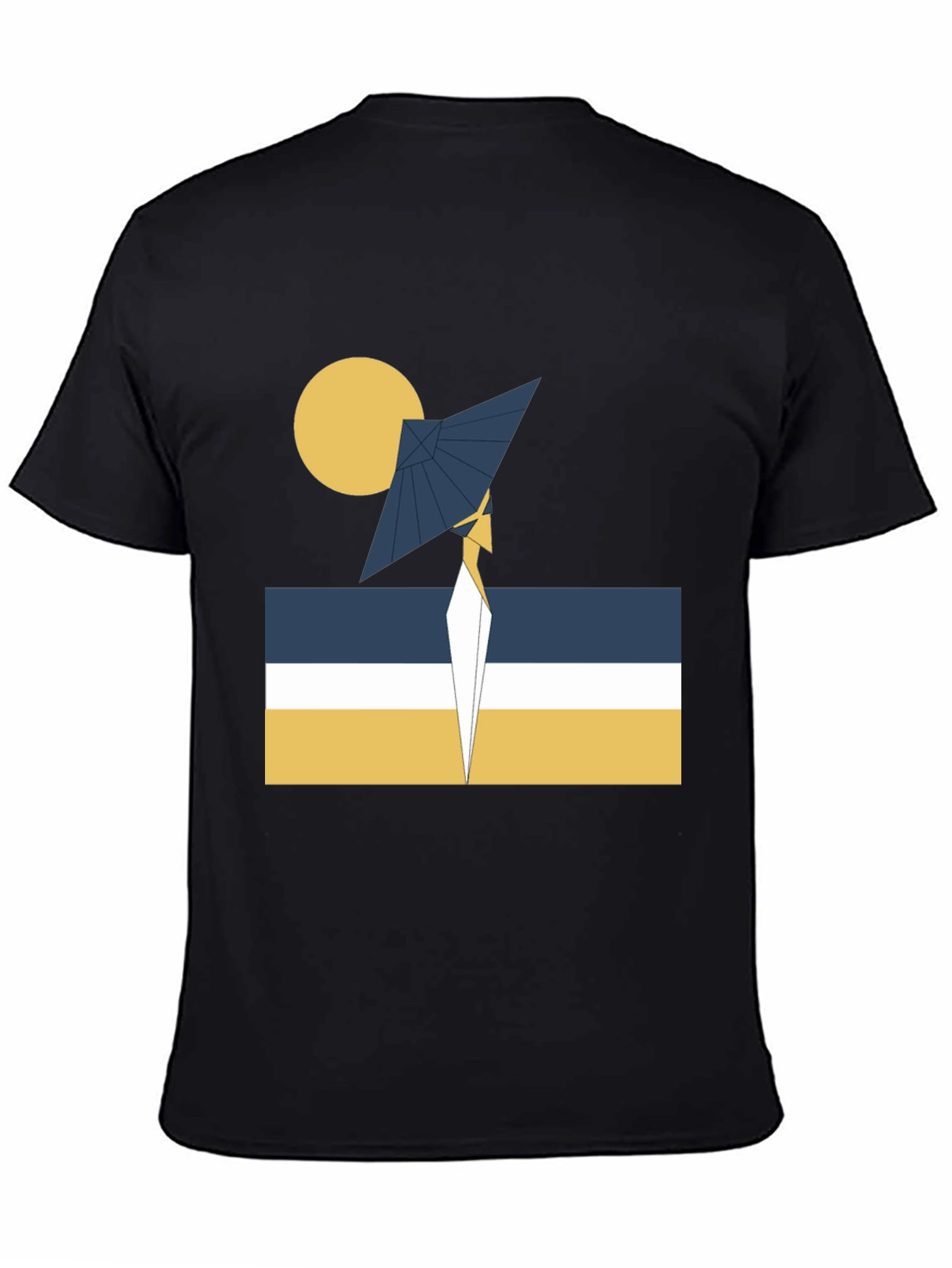 Abstract Geometric Graphic Tee - Modern Design