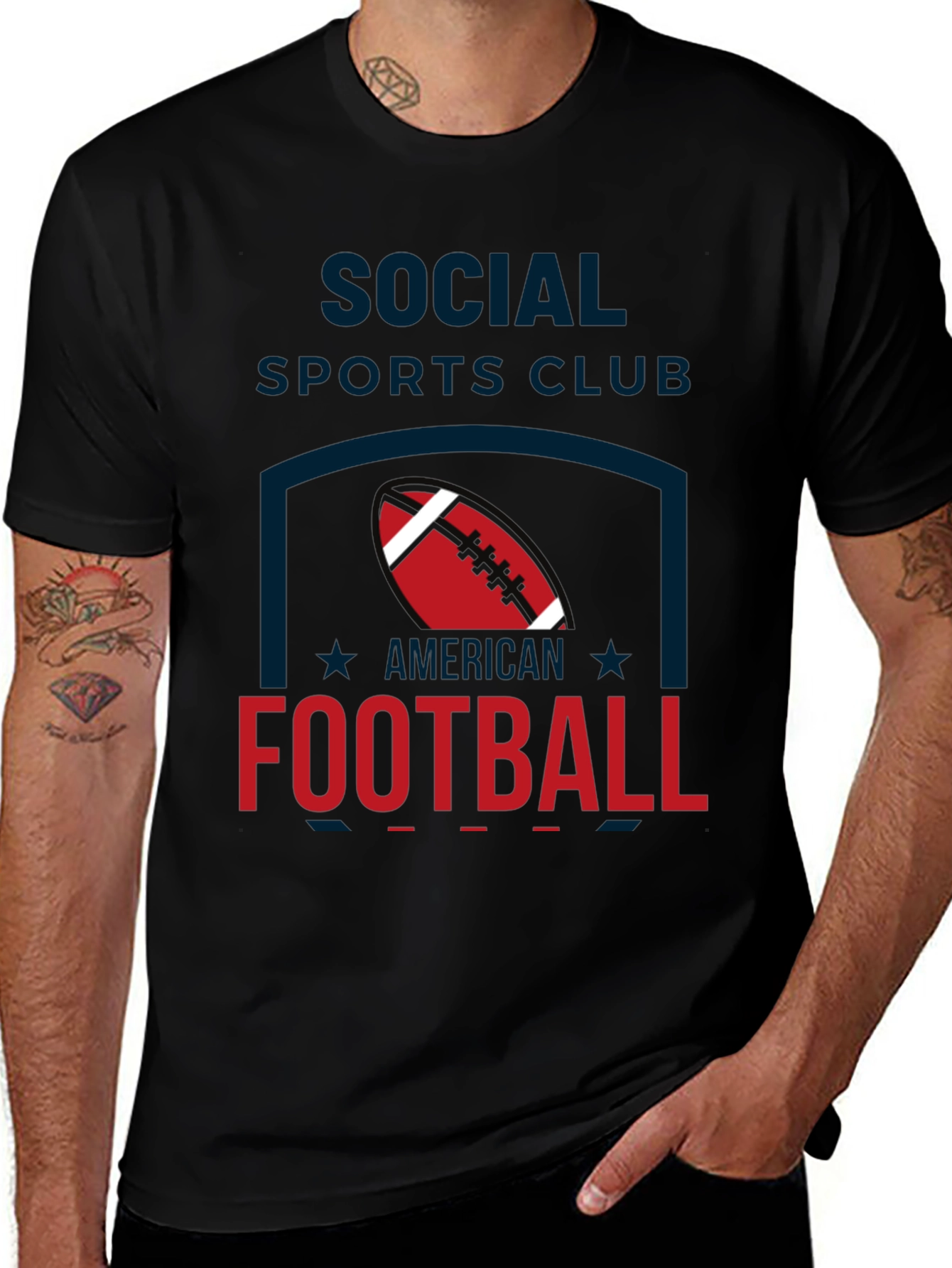 Social Sports Club Football T-Shirt