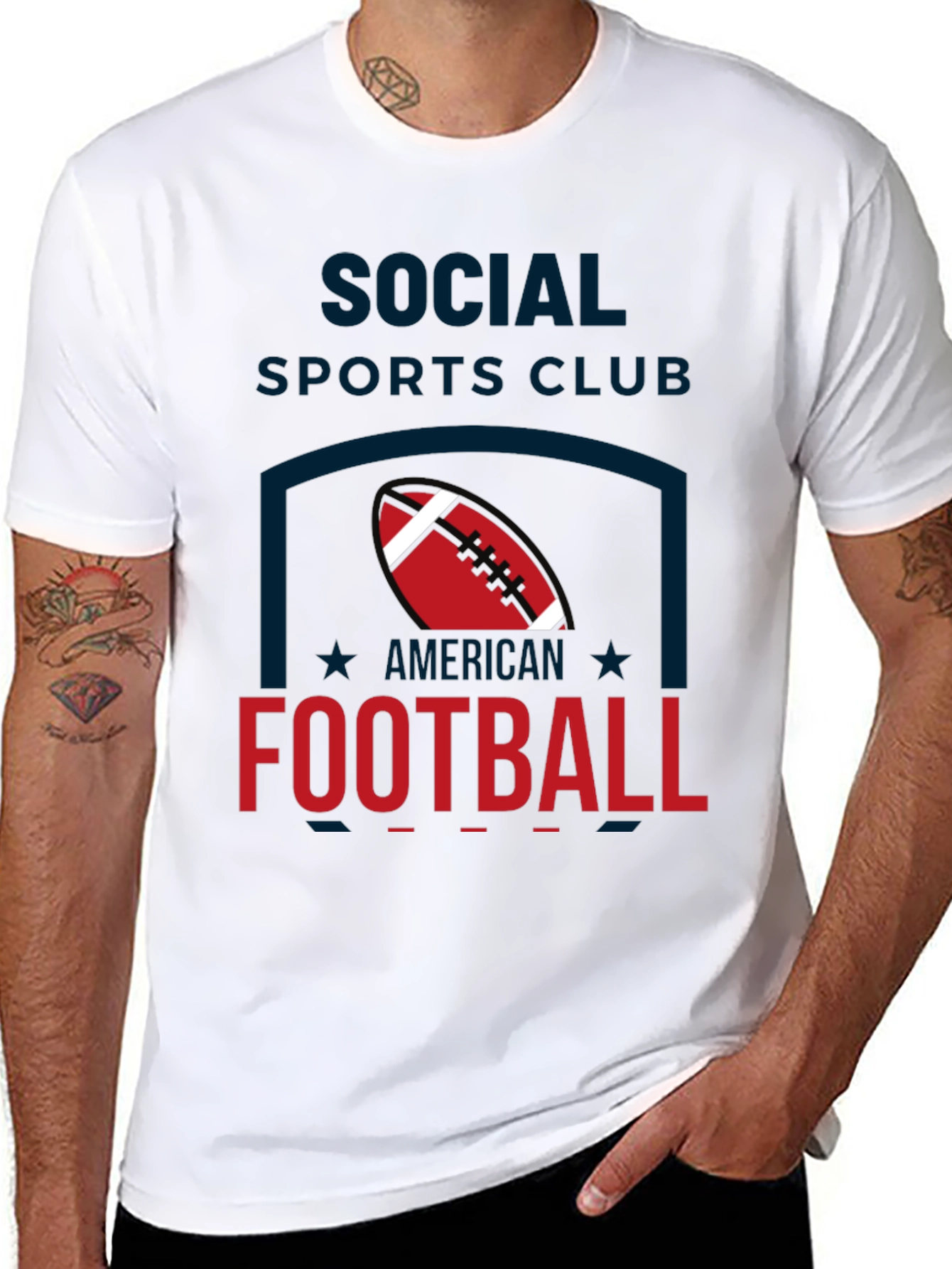 Social Sports Club Football T-Shirt
