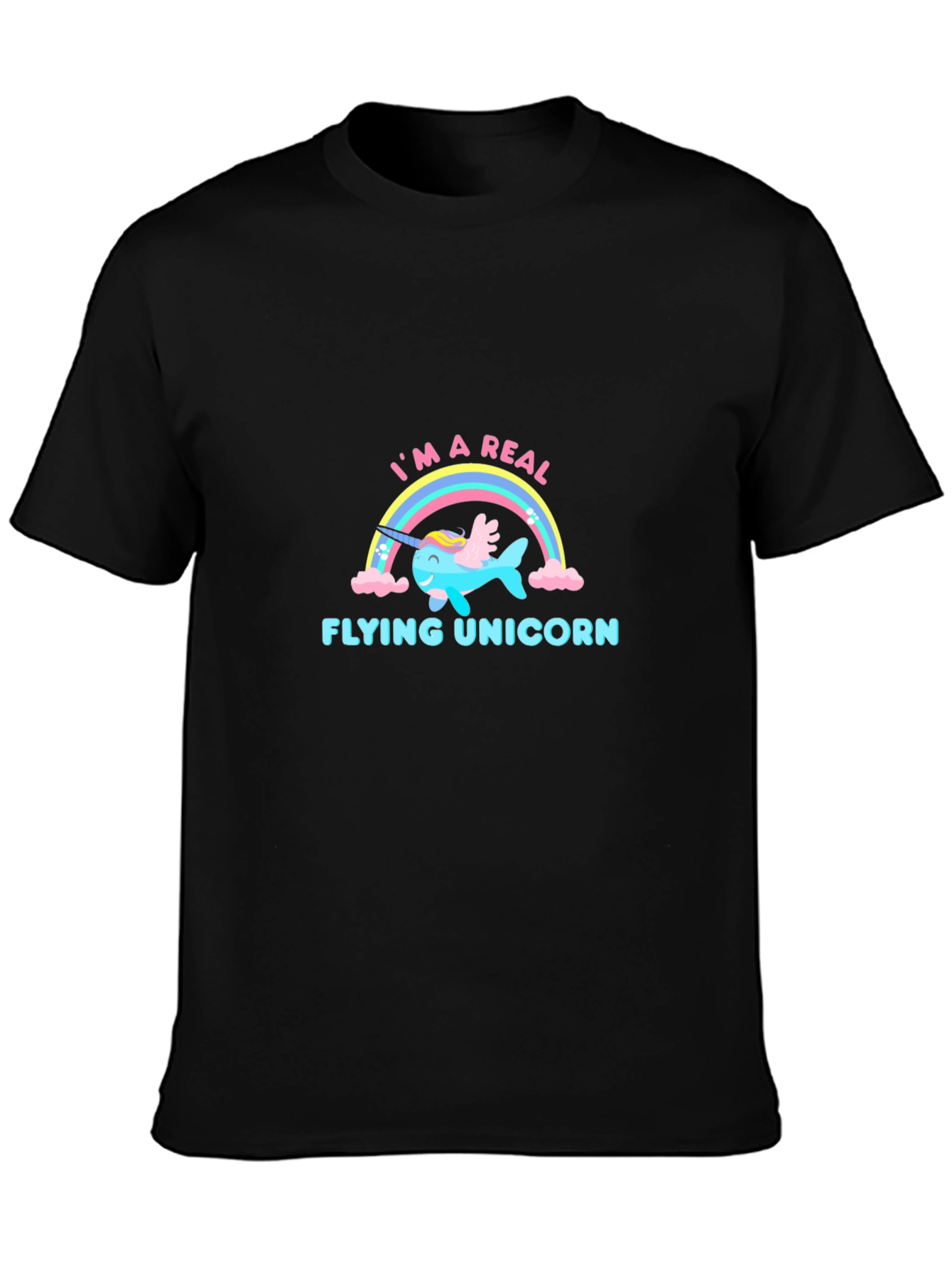 Funny Flying Unicorn Graphic T-Shirt