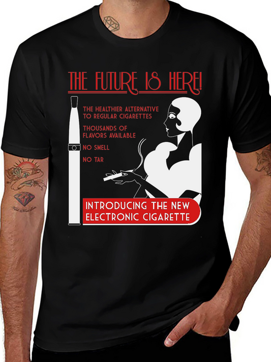 Vintage Style Electronic Cigarette T-Shirt