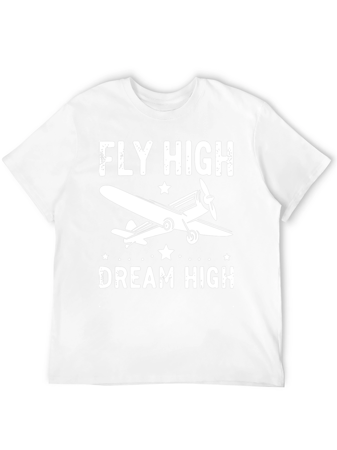 Fly High Dream High Airplane Graphic Tee