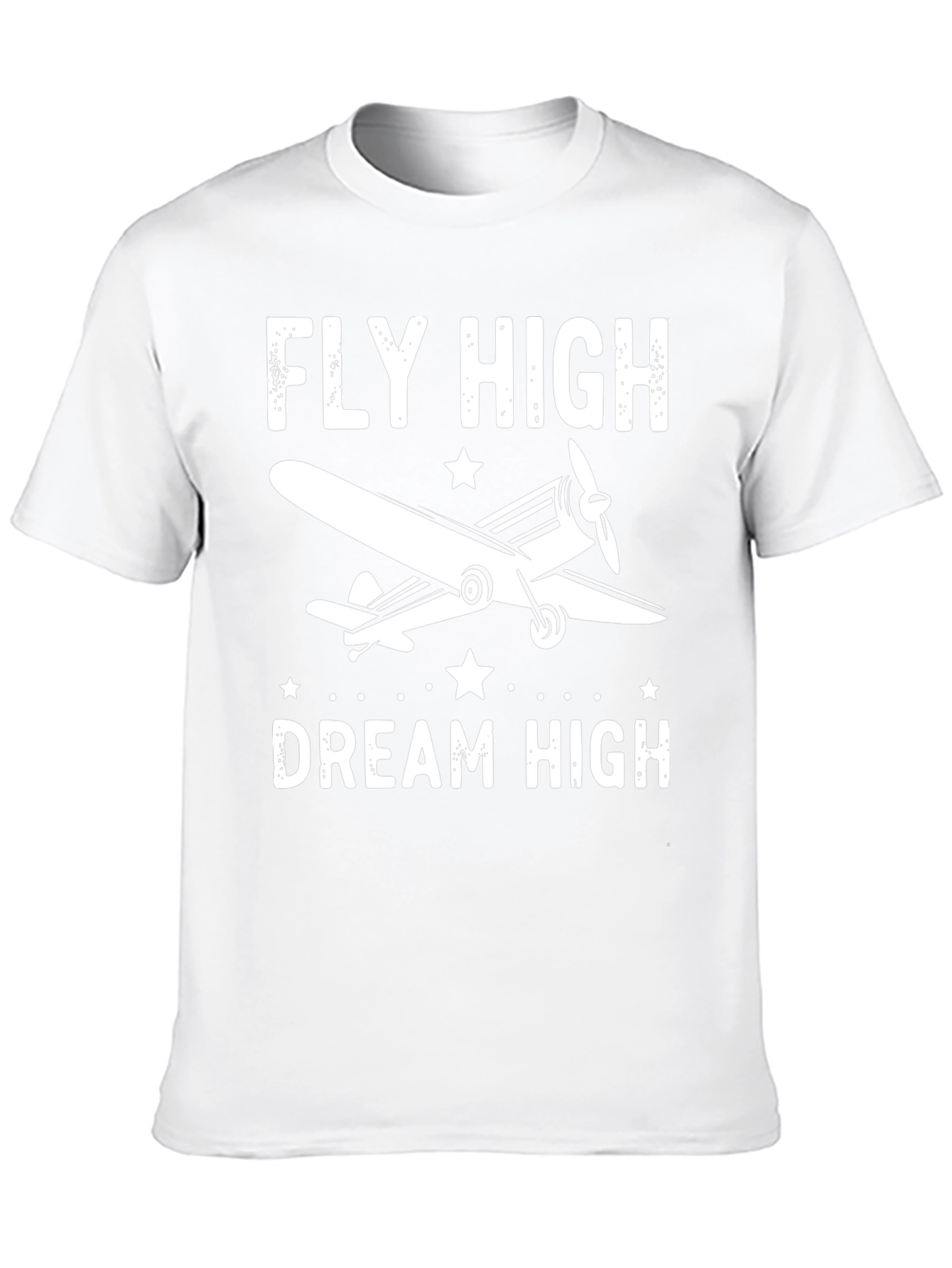 Fly High Dream High Airplane Graphic Tee
