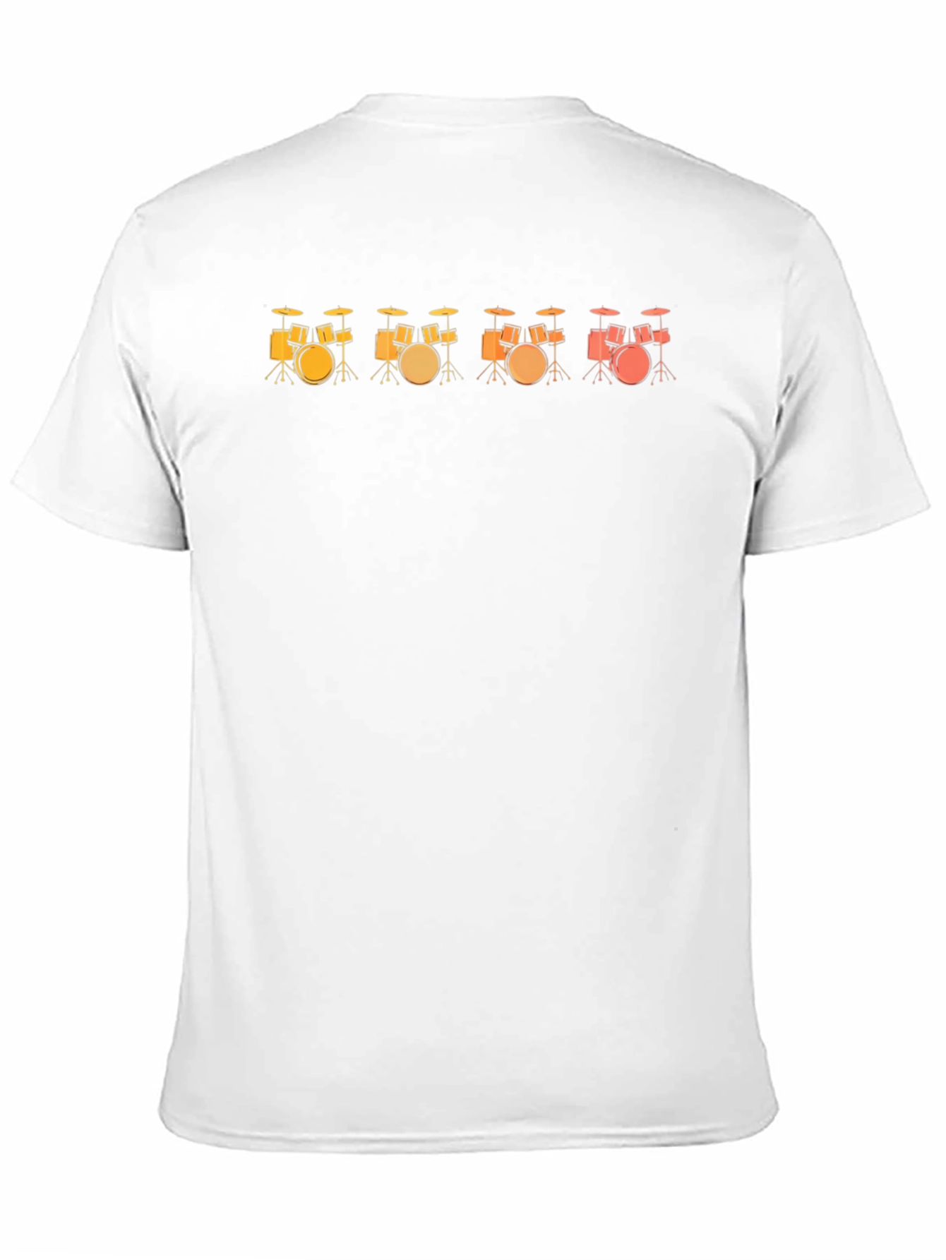 Drum Set Sunset Music T-Shirt