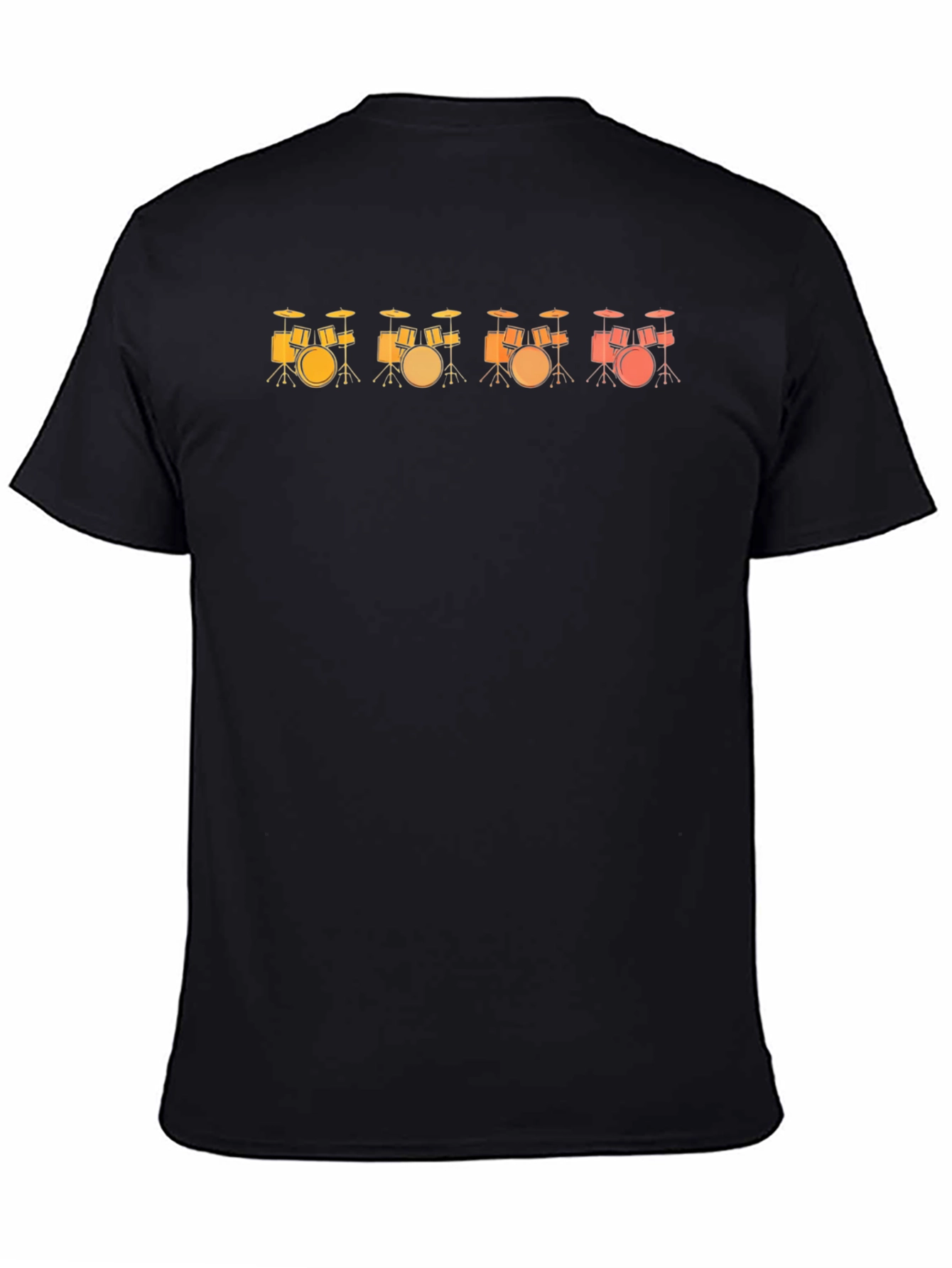 Drum Set Sunset Music T-Shirt