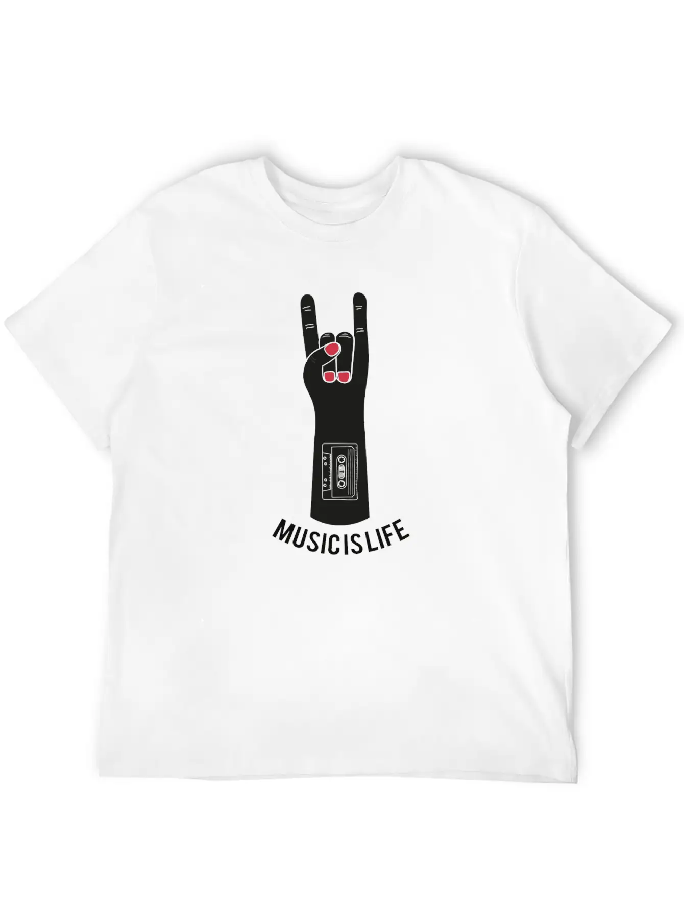 Music Is Life Unisex Casual T-Shirt – Clean Design For Daily Comfort