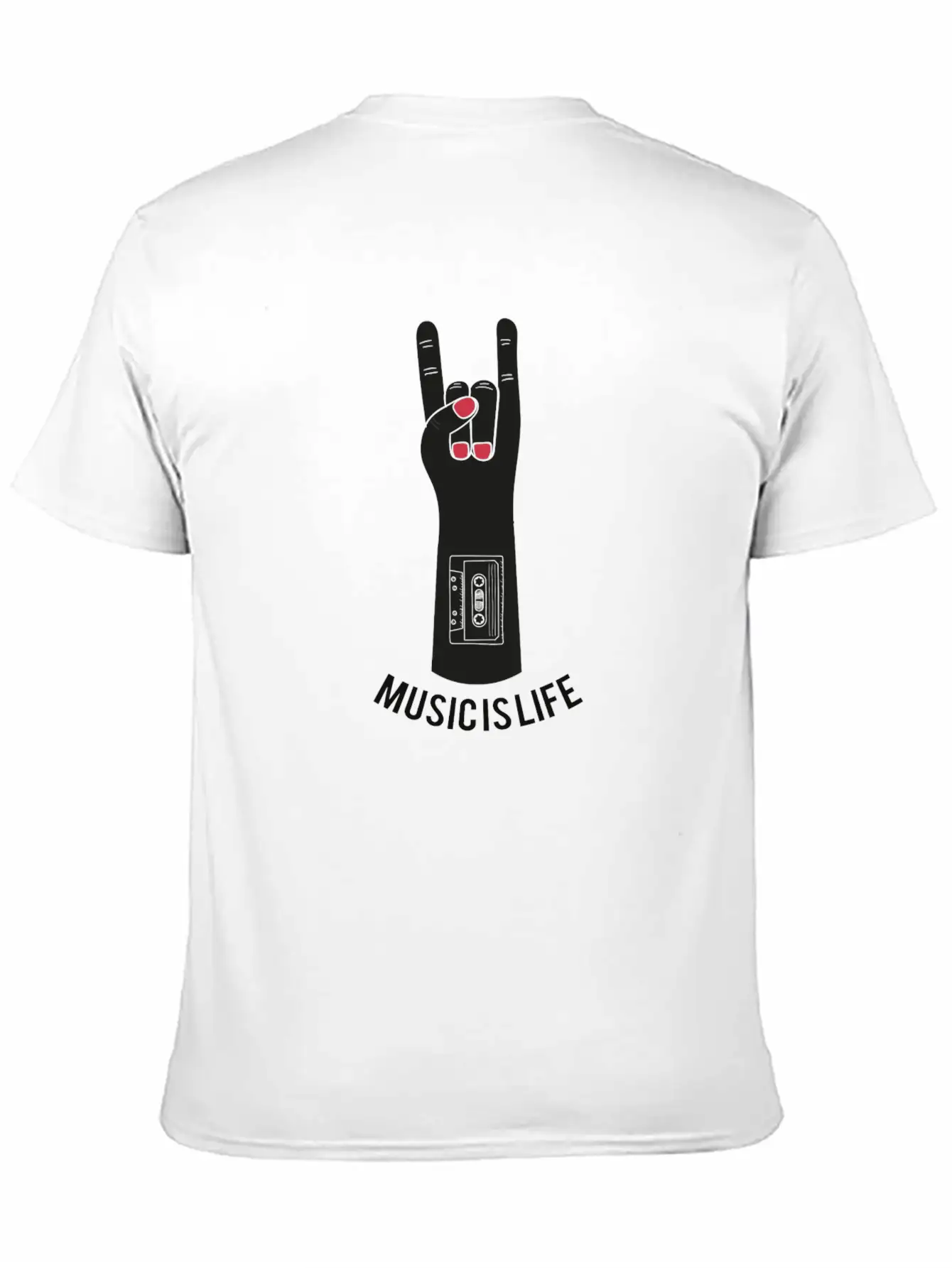 Music Is Life Unisex Casual T-Shirt – Clean Design For Daily Comfort