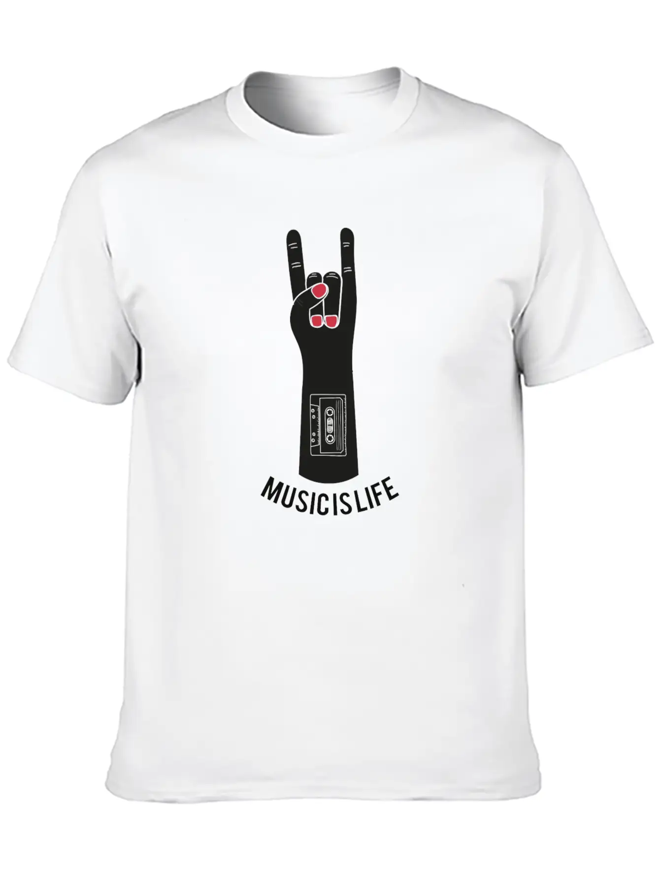 Music Is Life Unisex Casual T-Shirt – Clean Design For Daily Comfort