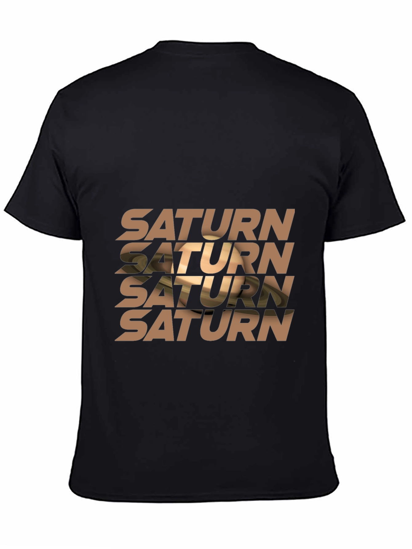Saturn Graphic Print T-Shirt - Stylish Space Tee