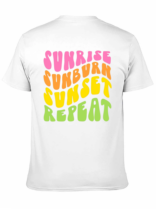 Sunrise Sunburn Sunset Repeat Graphic Tee