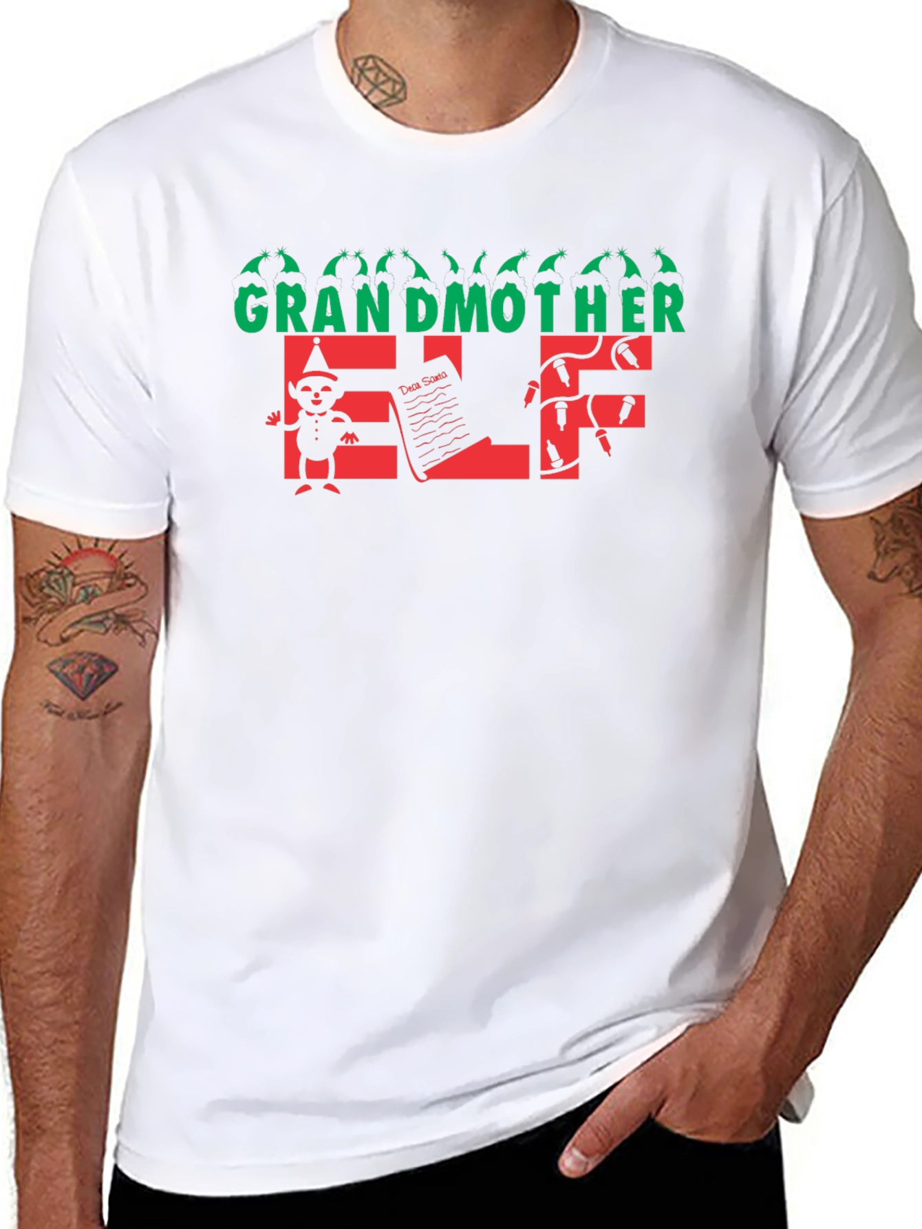 Grandmother Elf Christmas T-Shirt