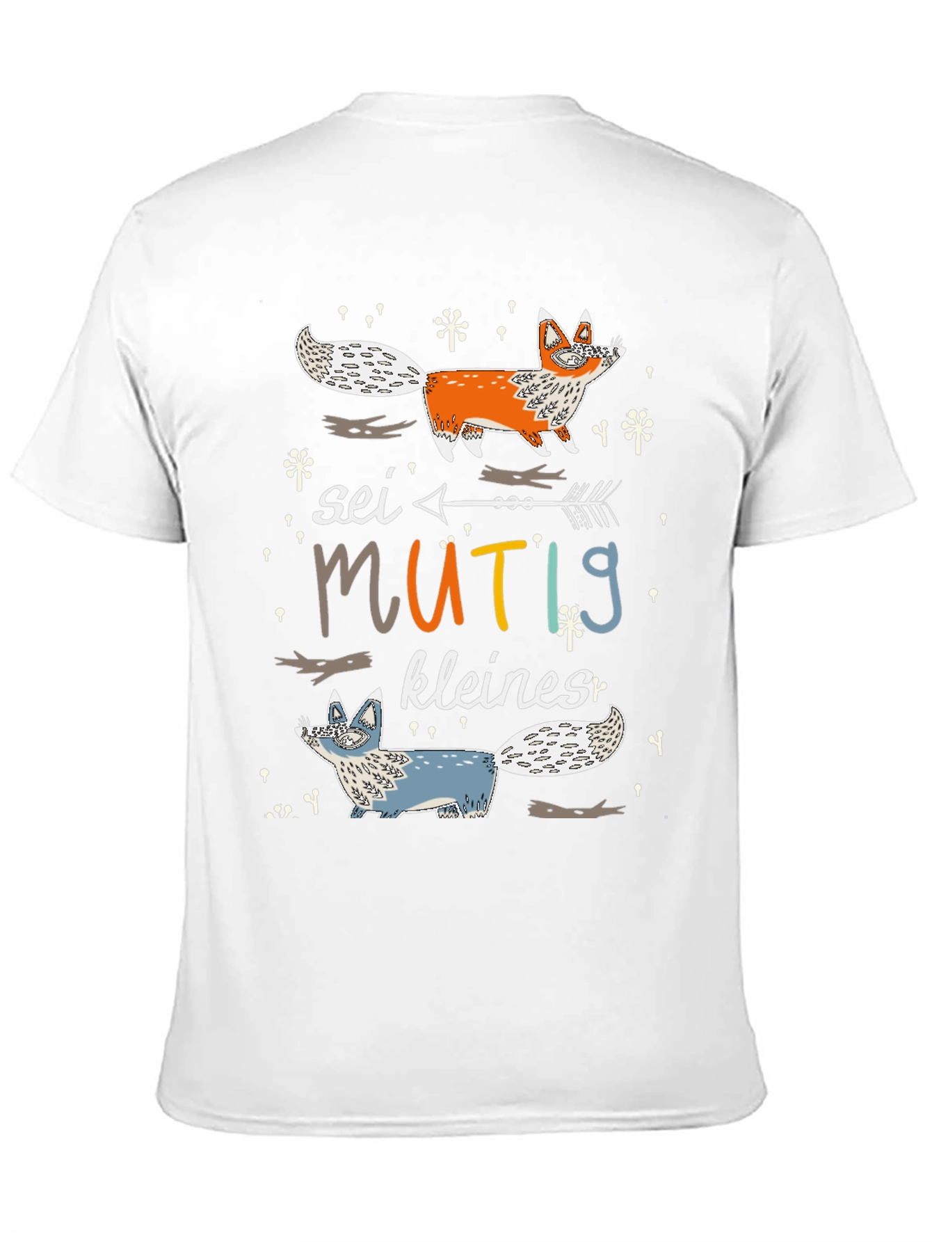Cute Fox Graphic Tee - Sei Mutig Kleines