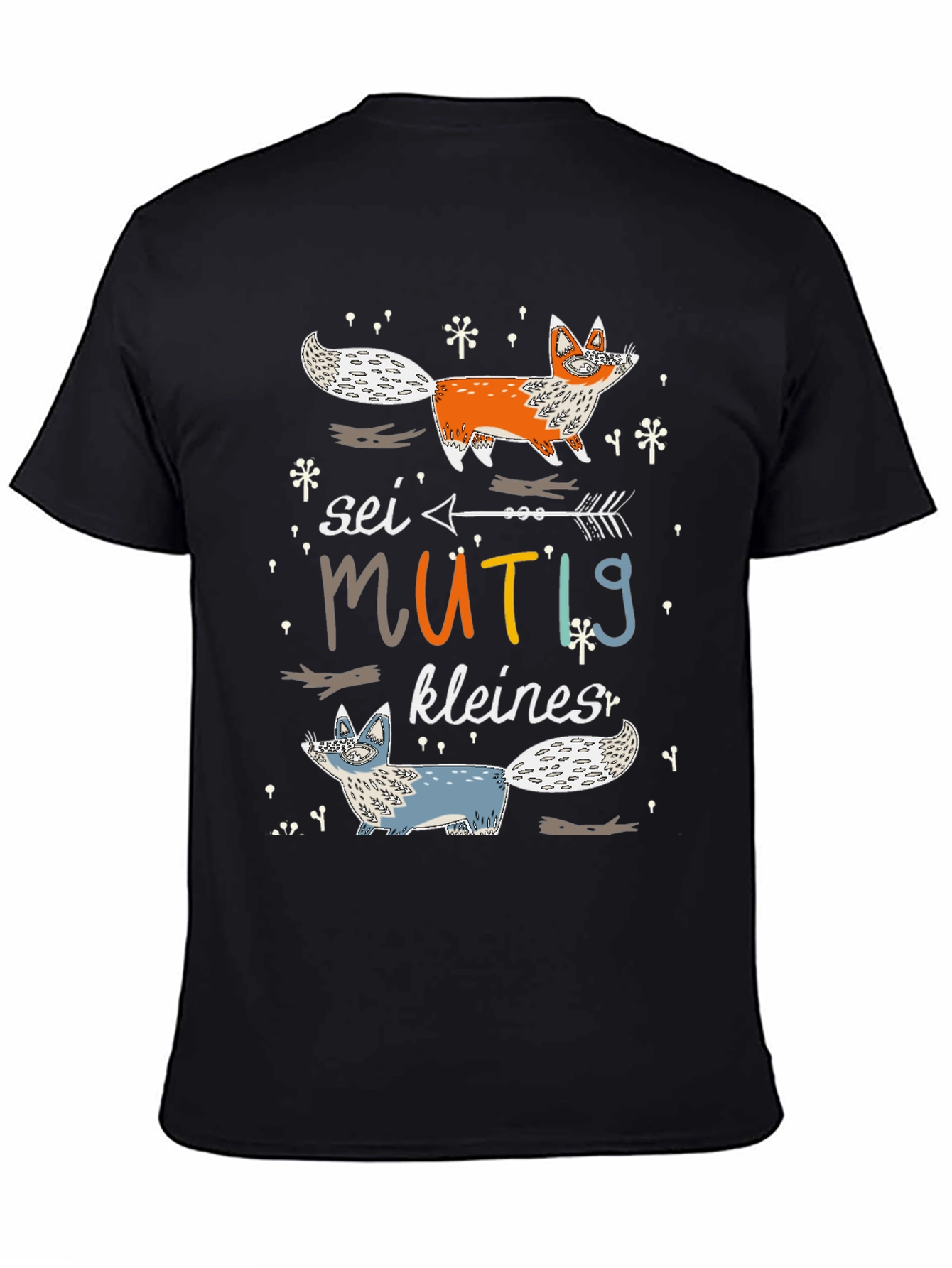 Cute Fox Graphic Tee - Sei Mutig Kleines