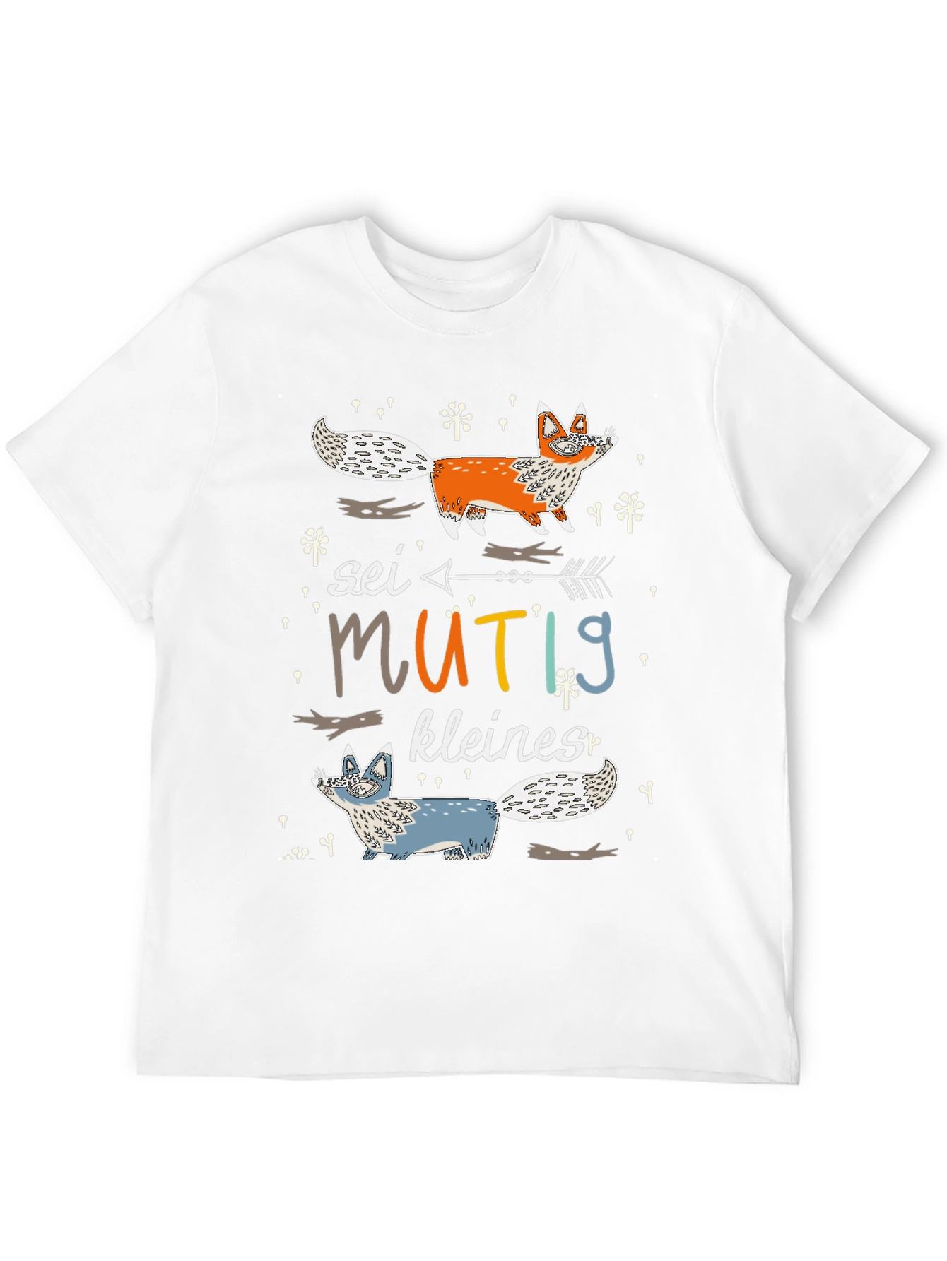 Cute Fox Graphic Tee - Sei Mutig Kleines