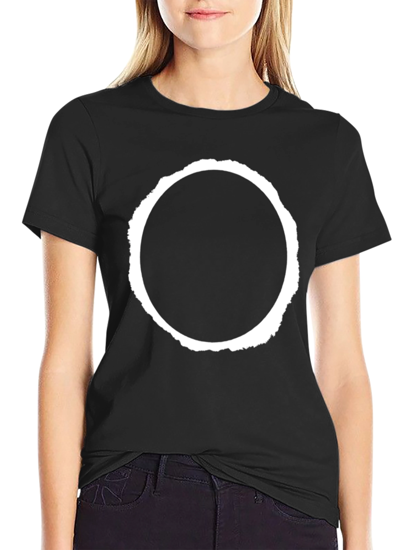 Eclipse Graphic Tee - Black Cotton Blend