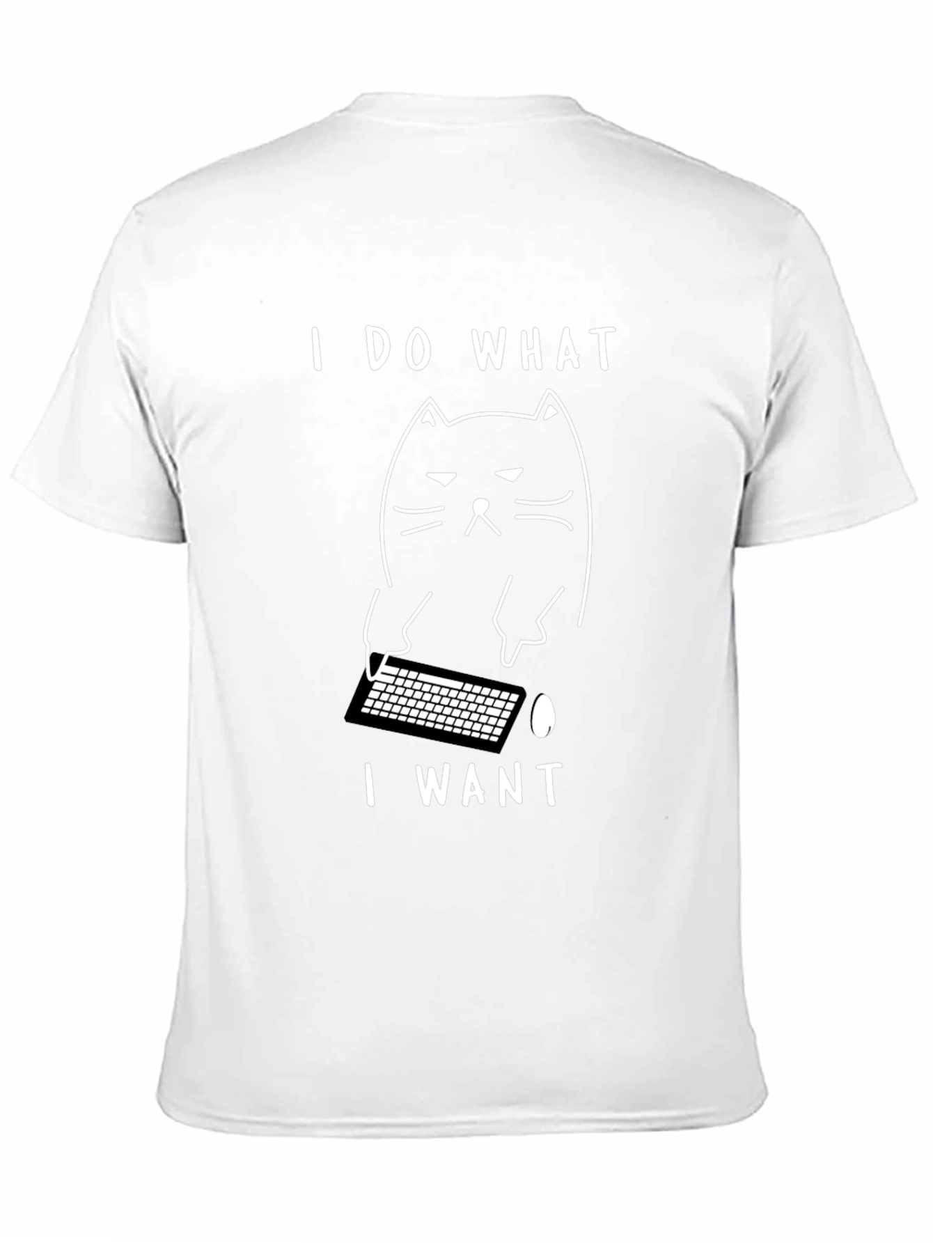 Funny Cat I Do What I Want Black T-Shirt