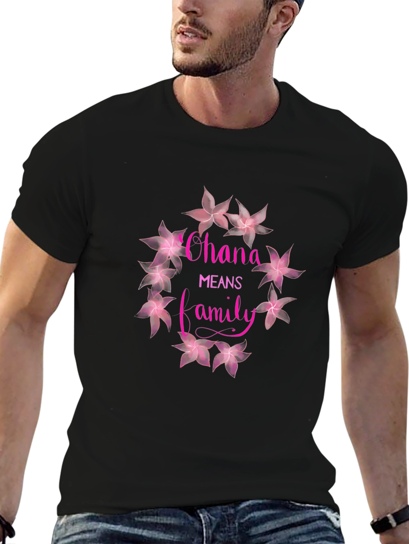 Ohana Means Family Floral T-Shirt