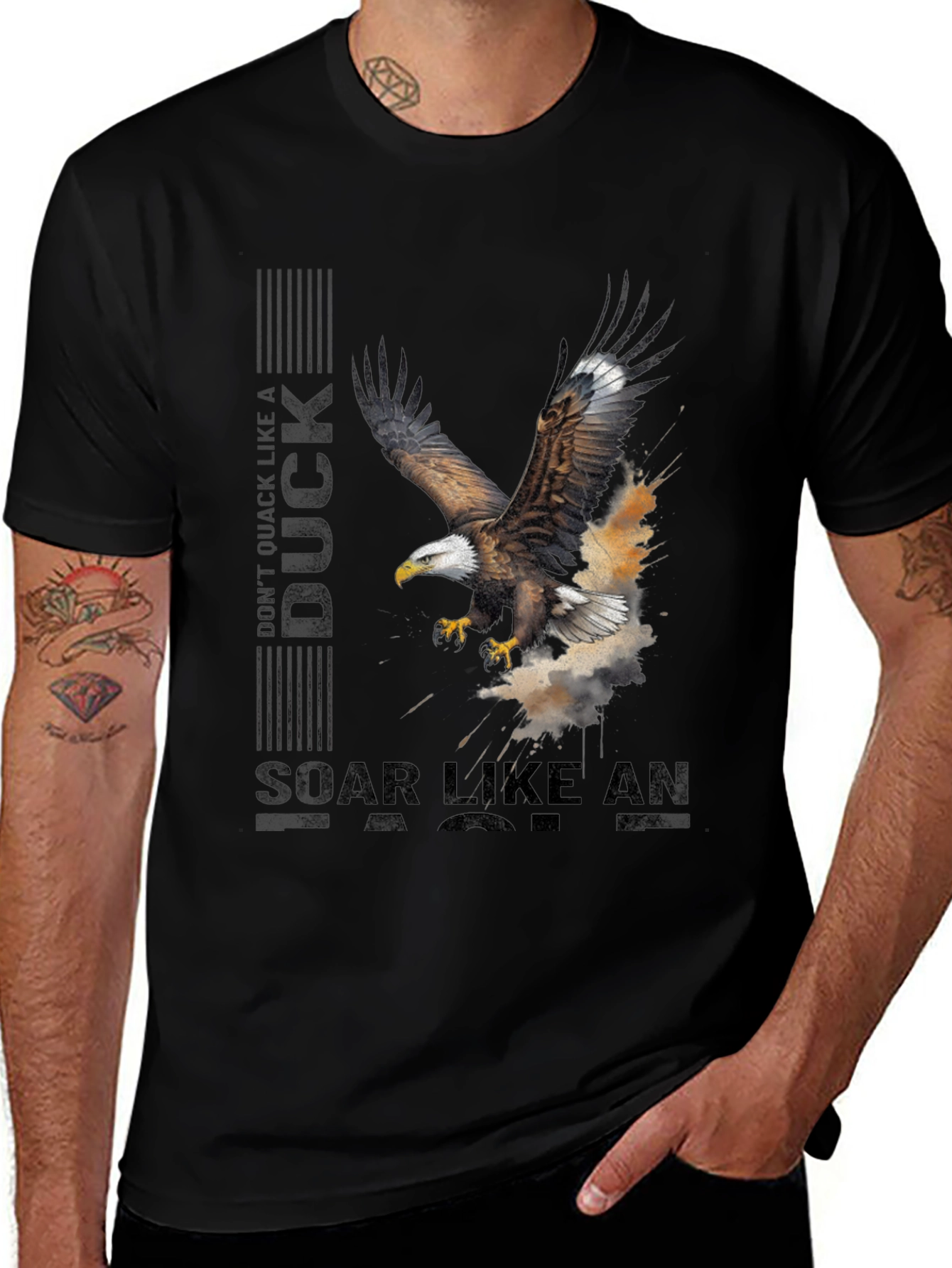 Eagle Soar Graphic Tee - Inspiring Bird Design
