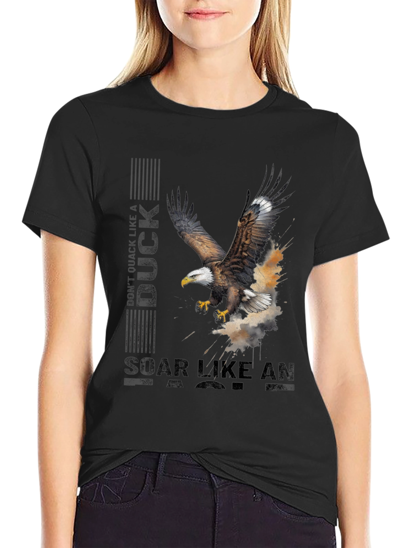 Eagle Soar Graphic Tee - Inspiring Bird Design