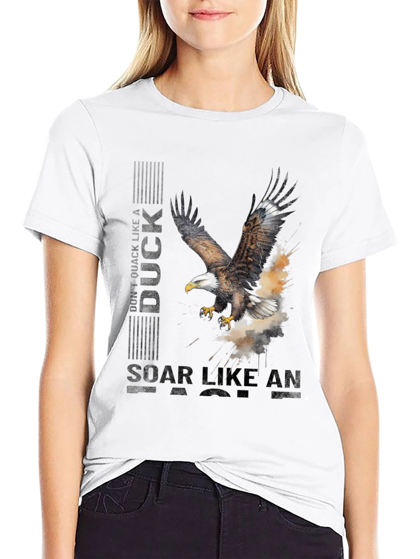 Eagle Soar Graphic Tee - Inspiring Bird Design