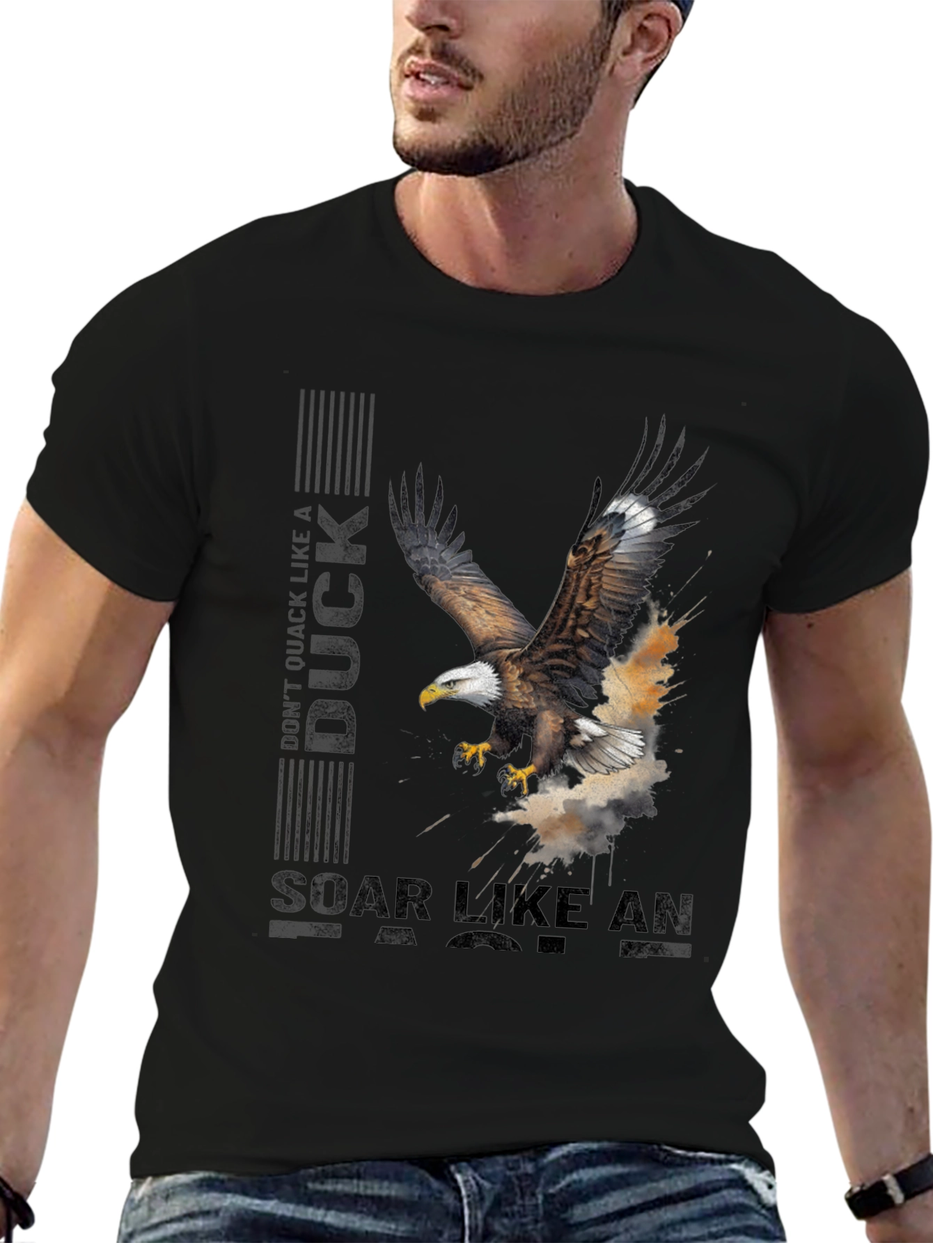 Eagle Soar Graphic Tee - Inspiring Bird Design