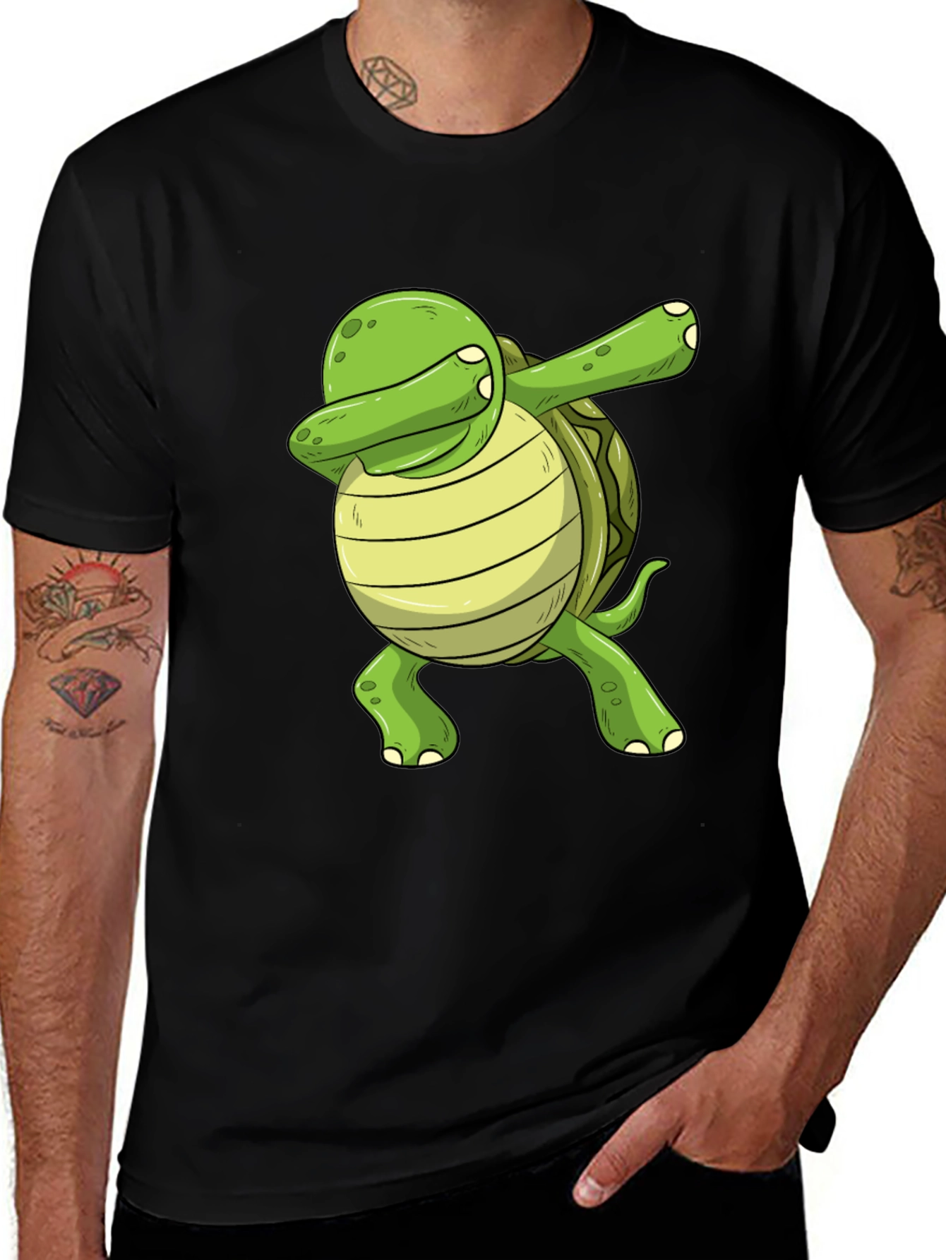 Dabbing Turtle Graphic Tee - Trendy & Fun!