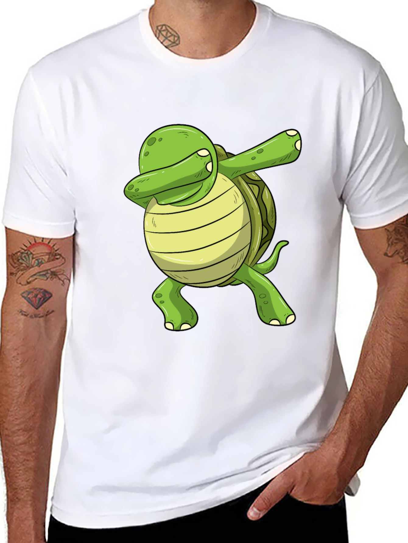 Dabbing Turtle Graphic Tee - Trendy & Fun!