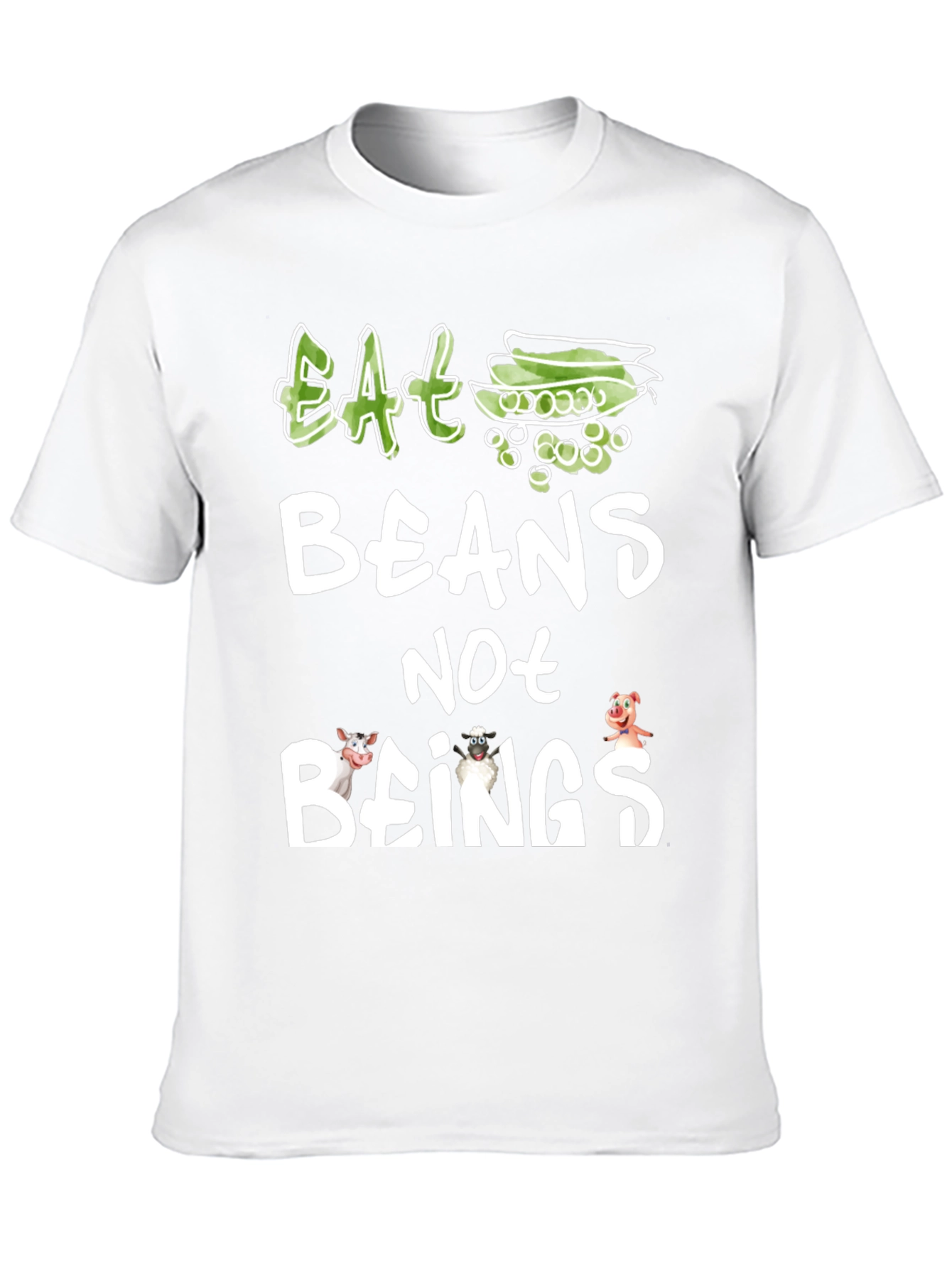 Eat Beans Not Beings Vegan T-Shirt