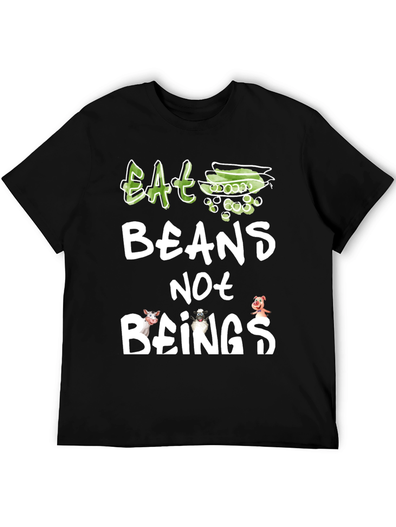 Eat Beans Not Beings Vegan T-Shirt