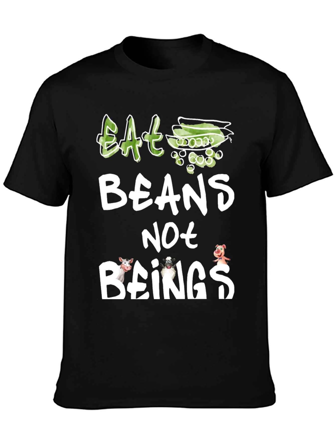 Eat Beans Not Beings Vegan T-Shirt