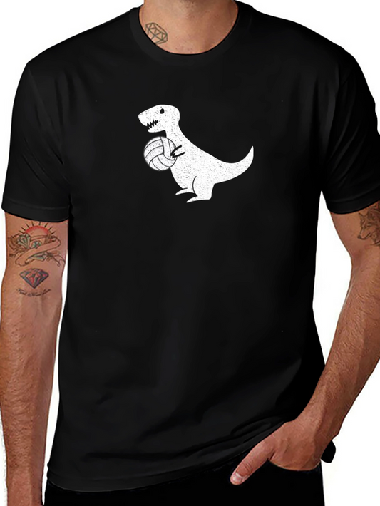 Dino Volleyball T-Shirt - Black