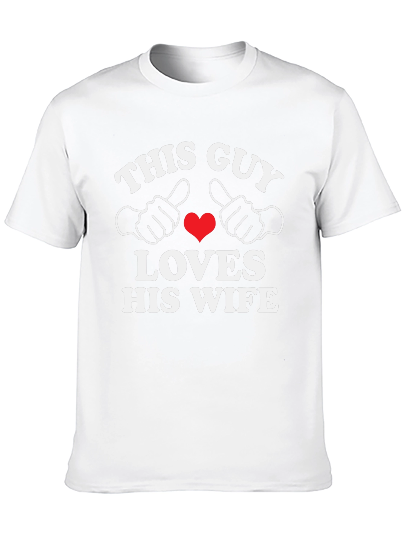 This Guy Loves His Wife Black T-Shirt
