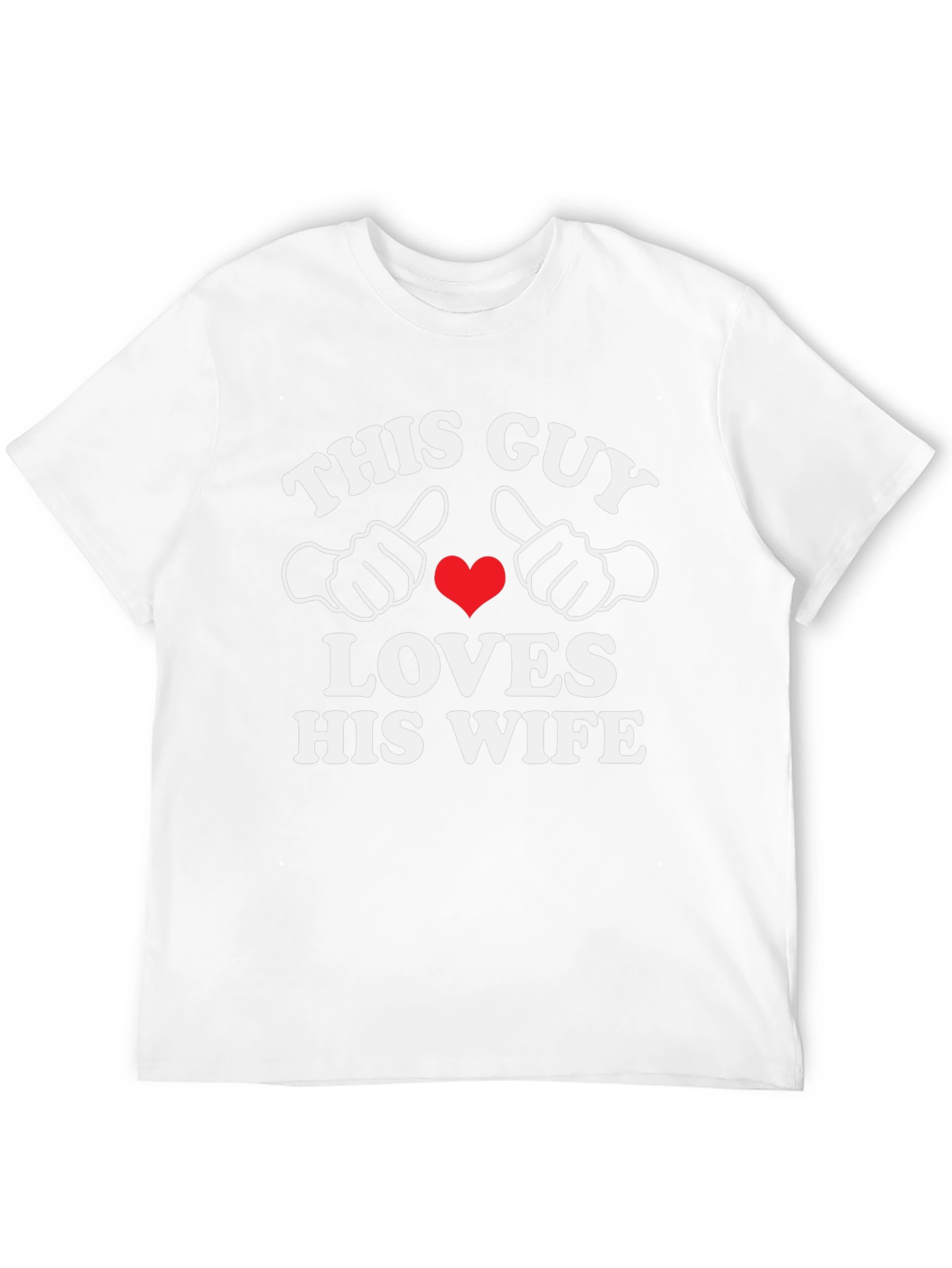 This Guy Loves His Wife Black T-Shirt